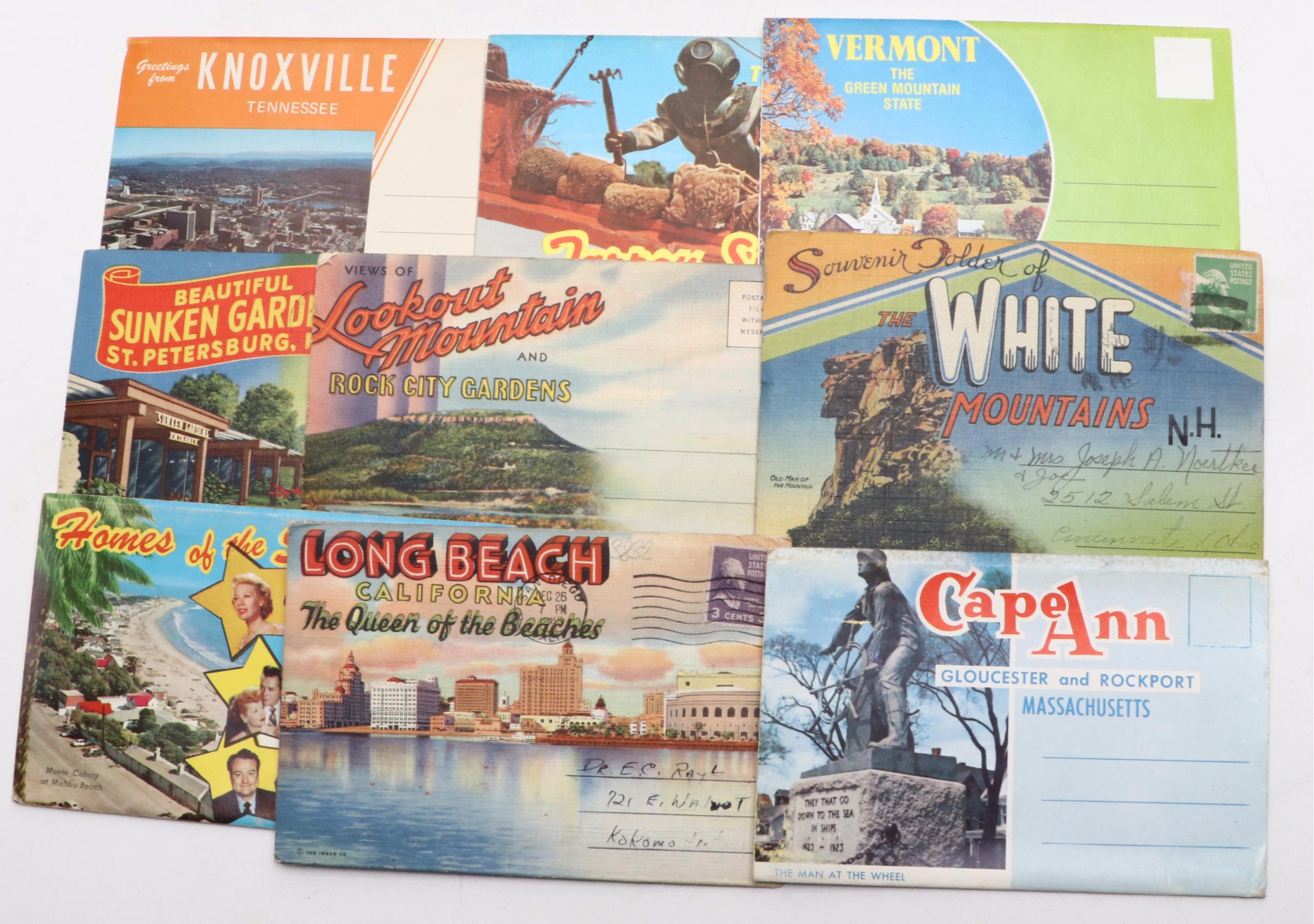 Florida, New Mexico, California and Other Souvenir Postcards