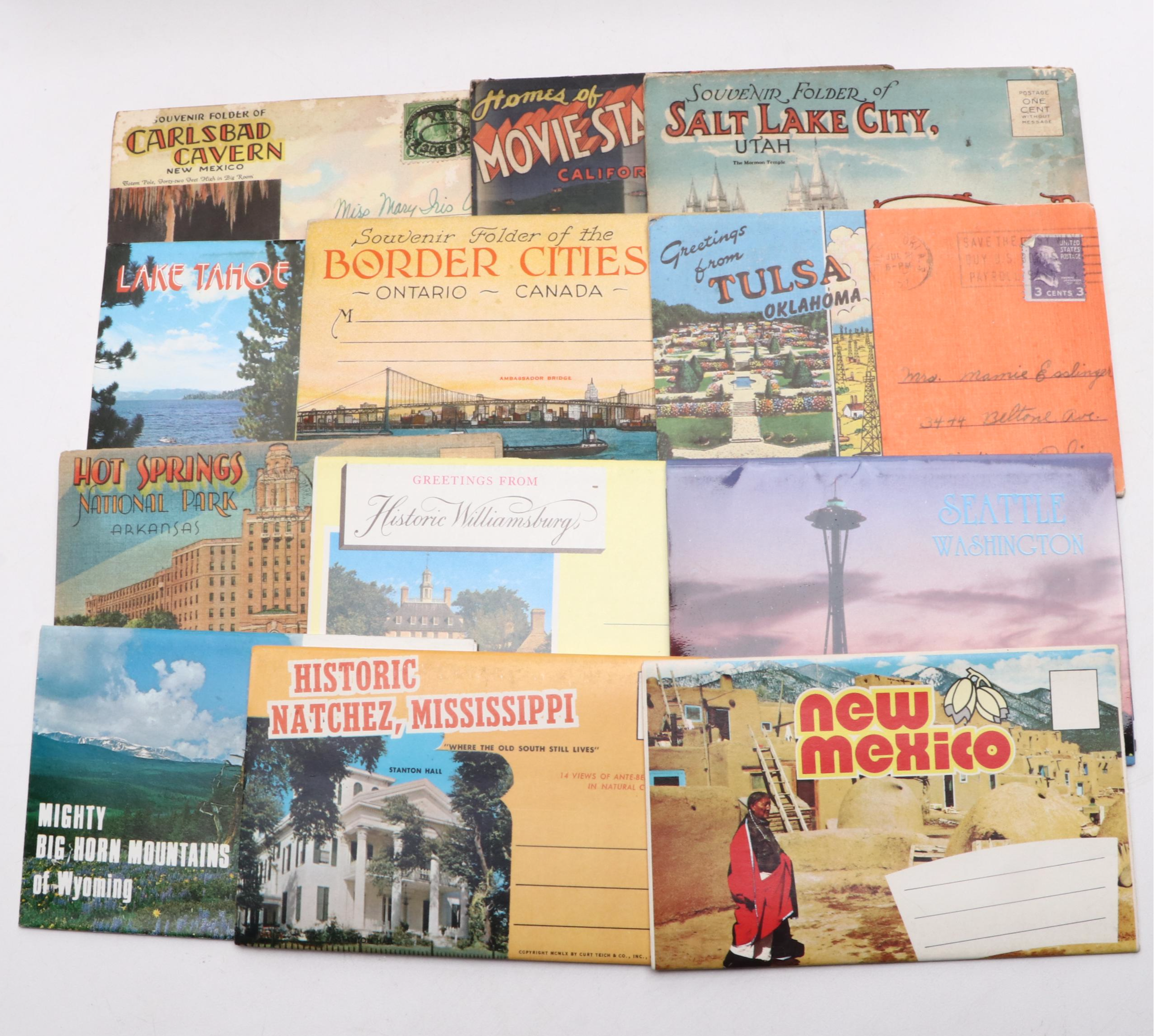 Florida, New Mexico, California and Other Souvenir Postcards