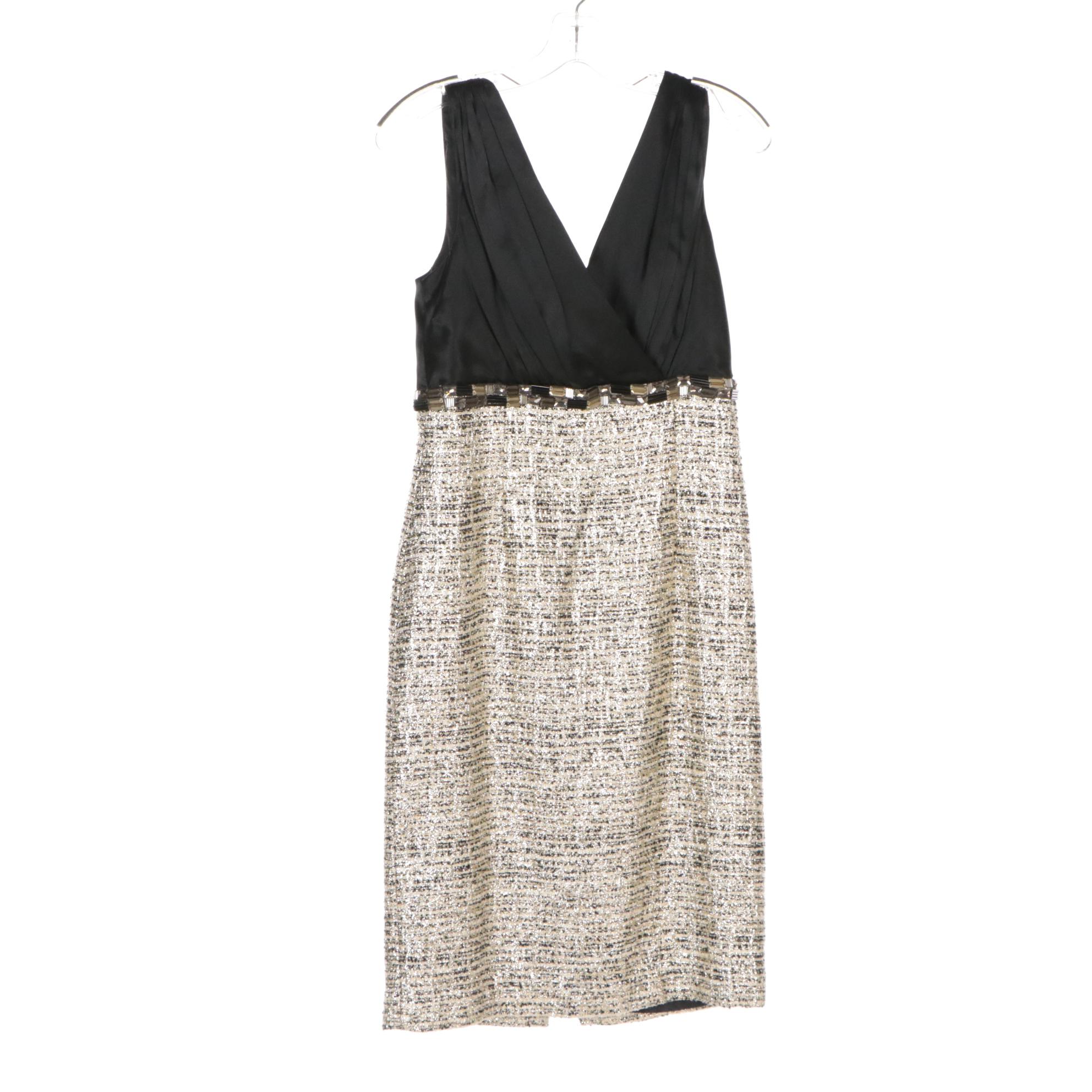 Kay Unger Metallic Tweed and Ruffled Sleeveless Dresses, Ulu Polka Dot Dress