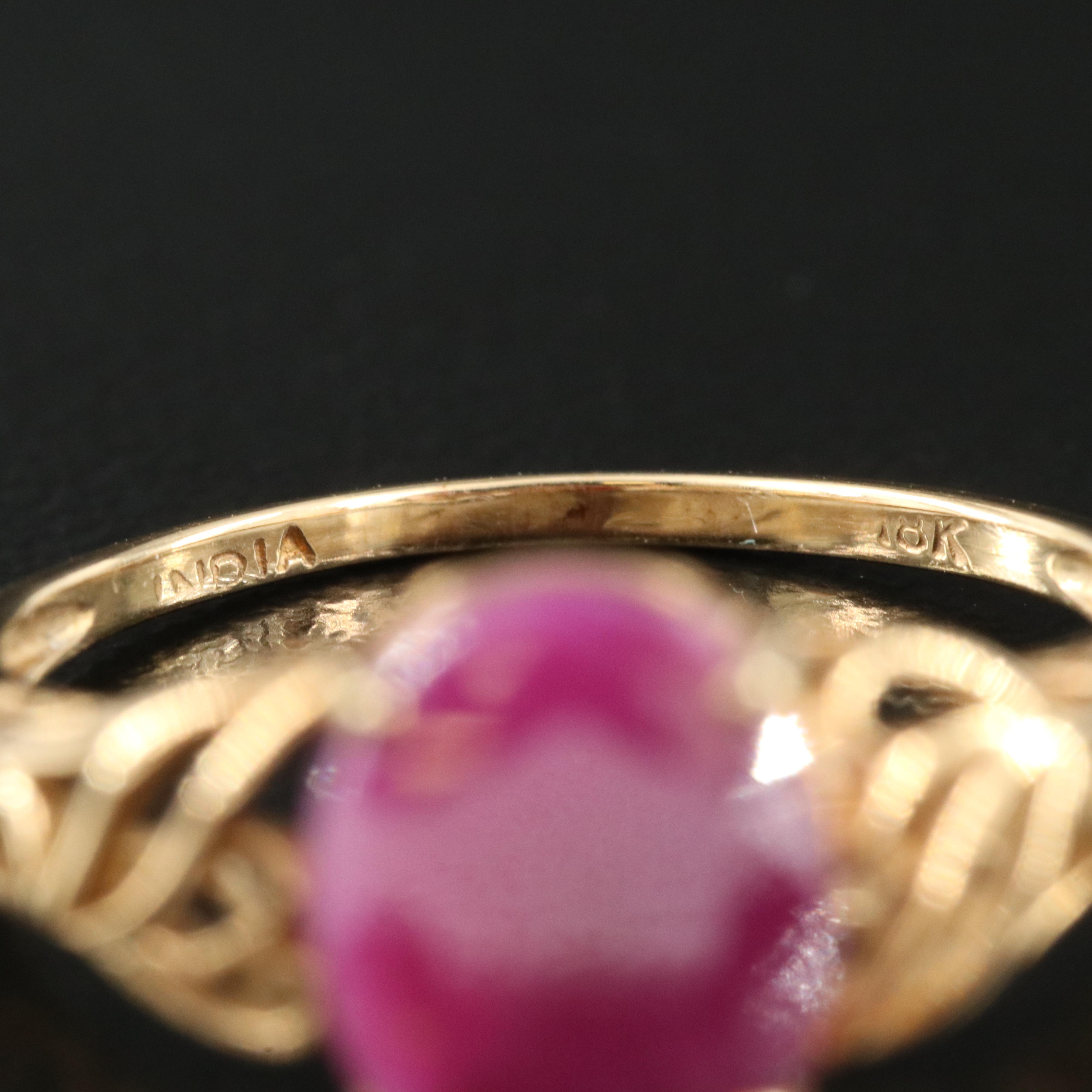 18K 3.11 CT Ruby Ring