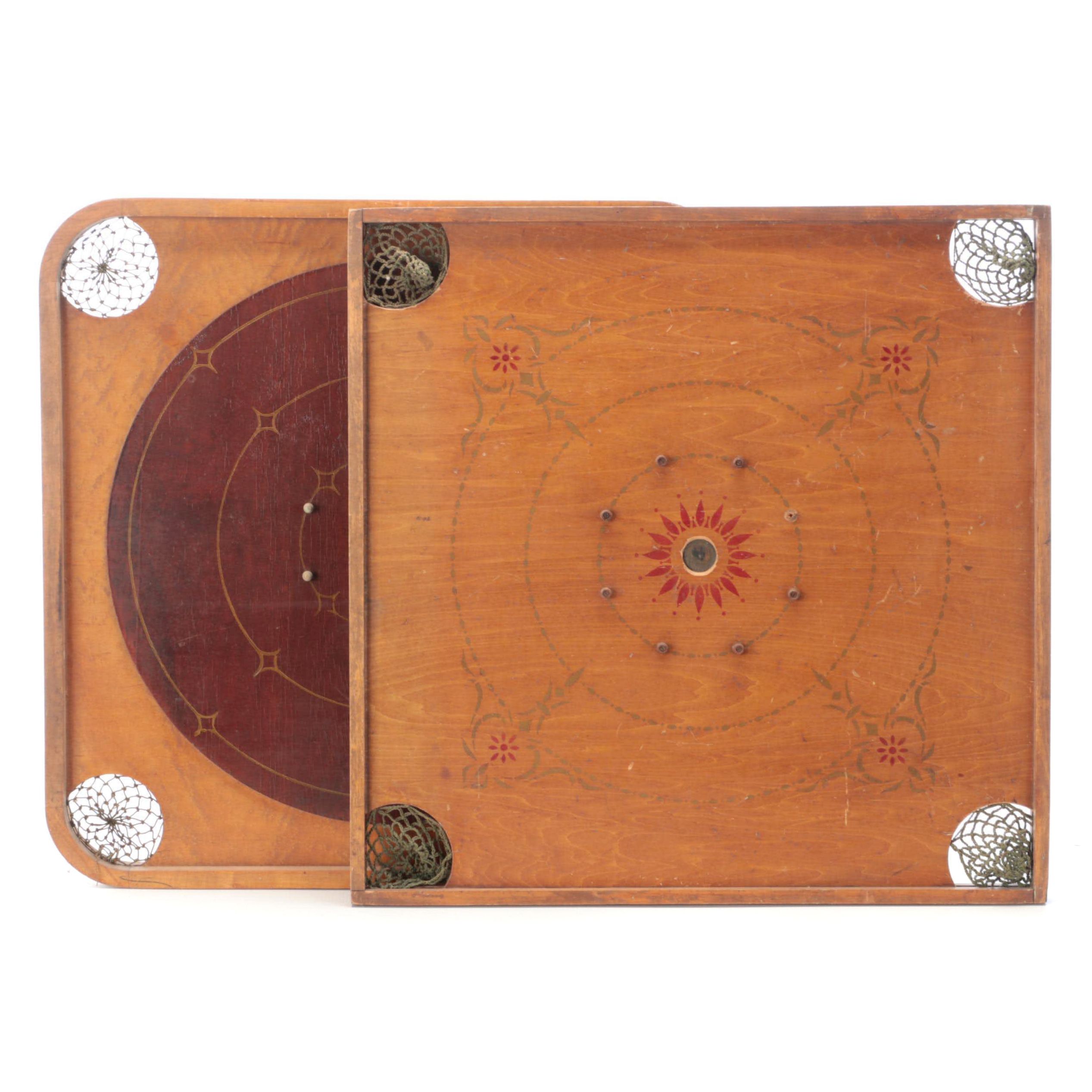 The Carrom Company and Wooden Double Sided Game Boards