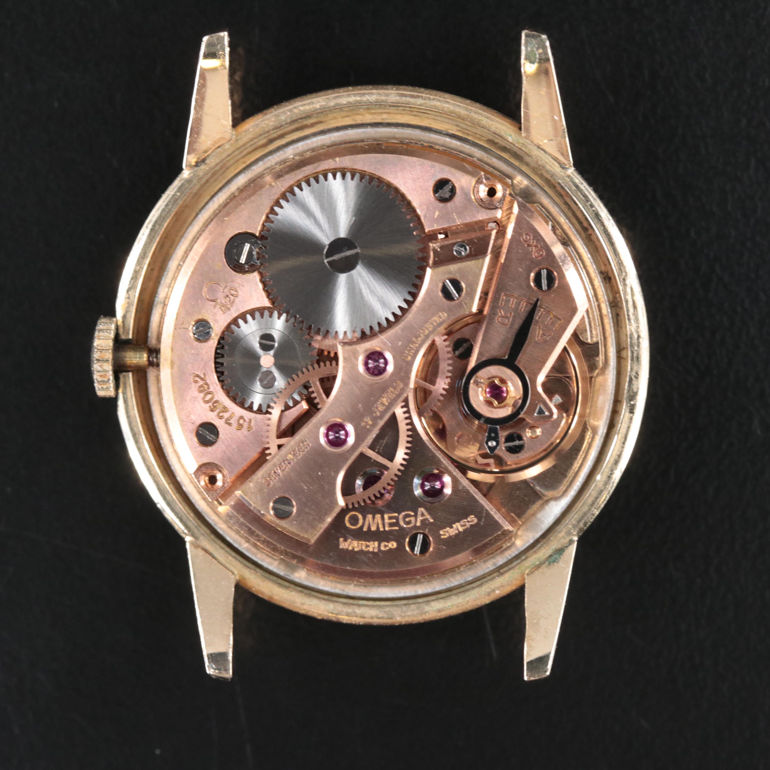 1957 Omega Gold-Filled Stem Wind Watch
