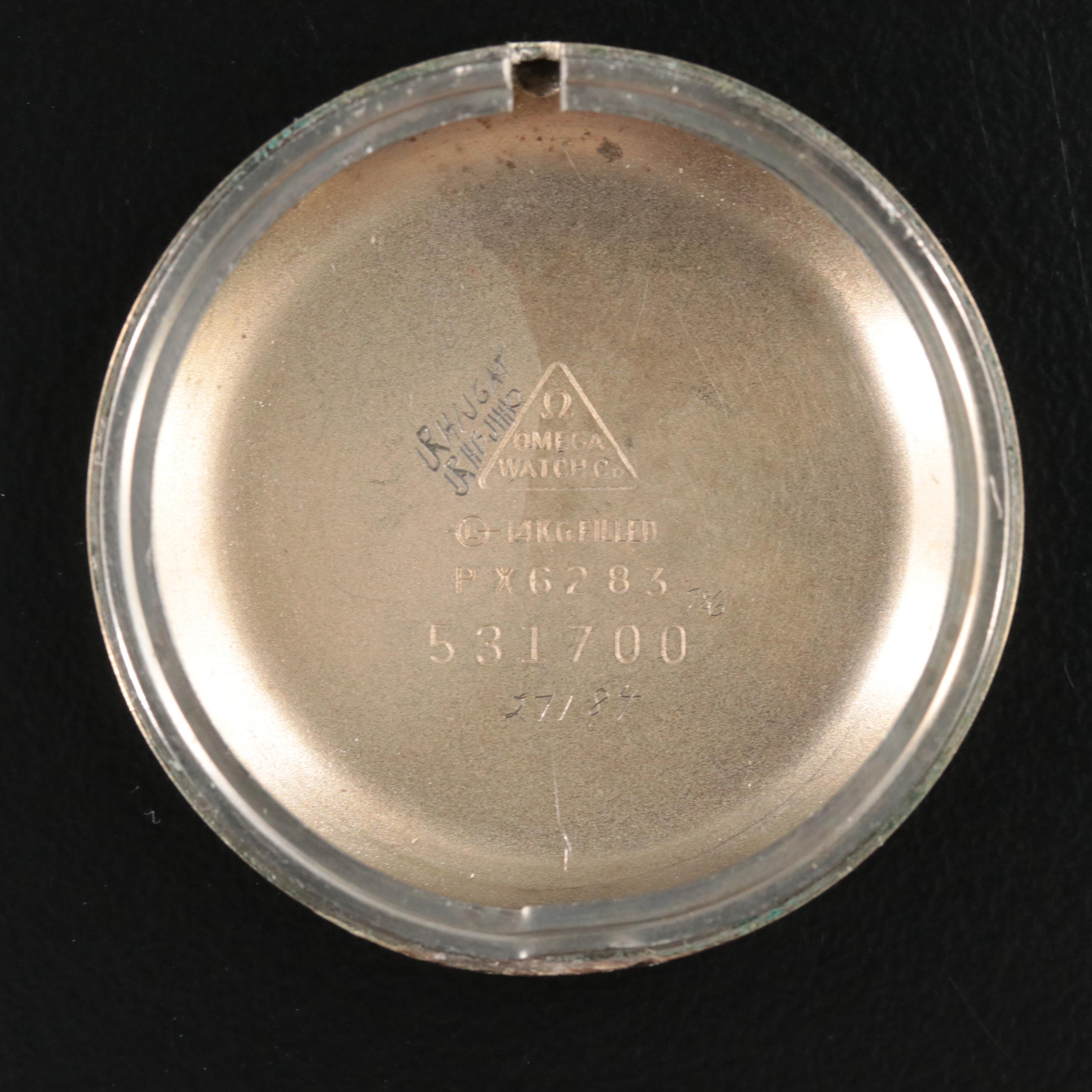 1957 Omega Gold-Filled Stem Wind Watch