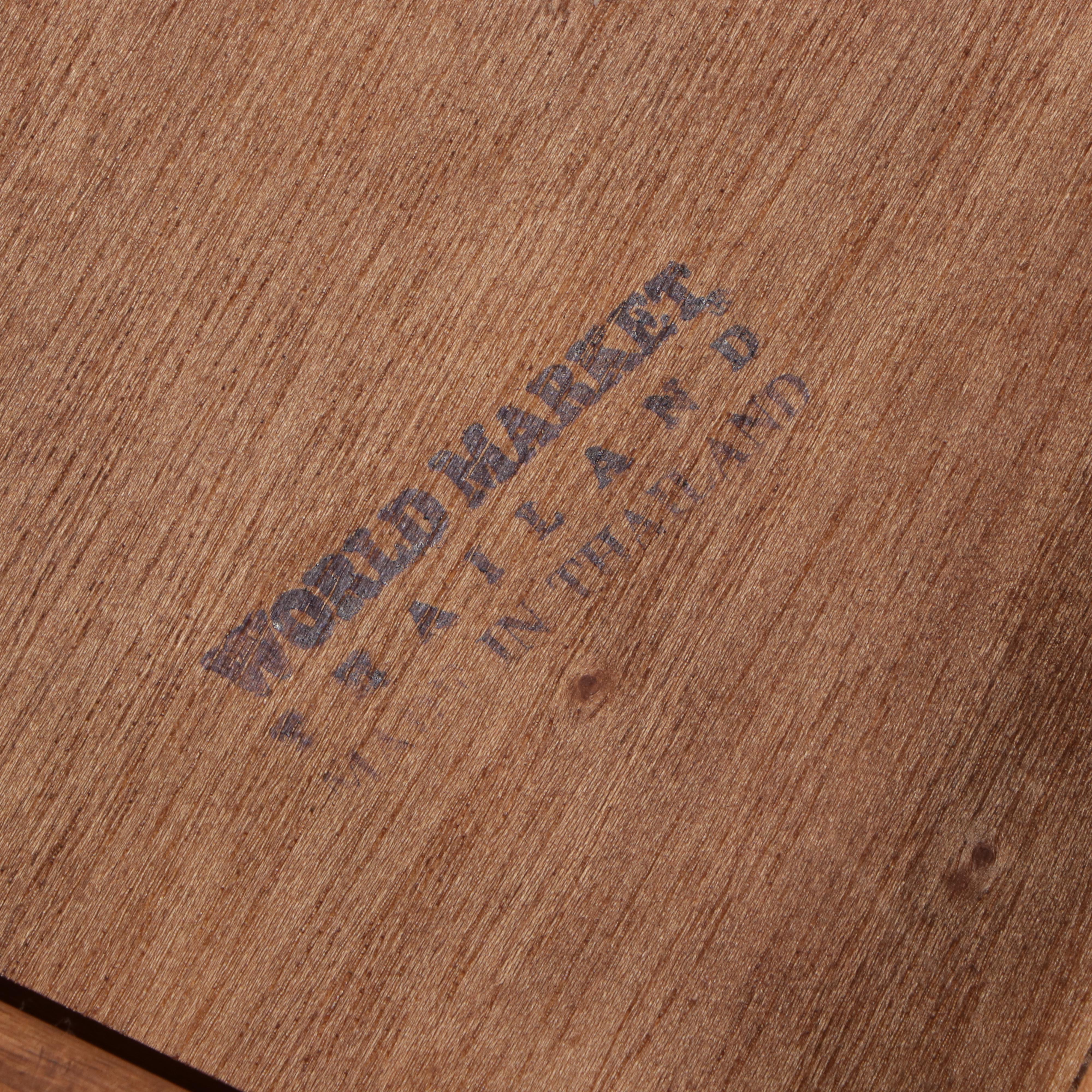 World Market Gothic Style Mahogany-Stained Side Table