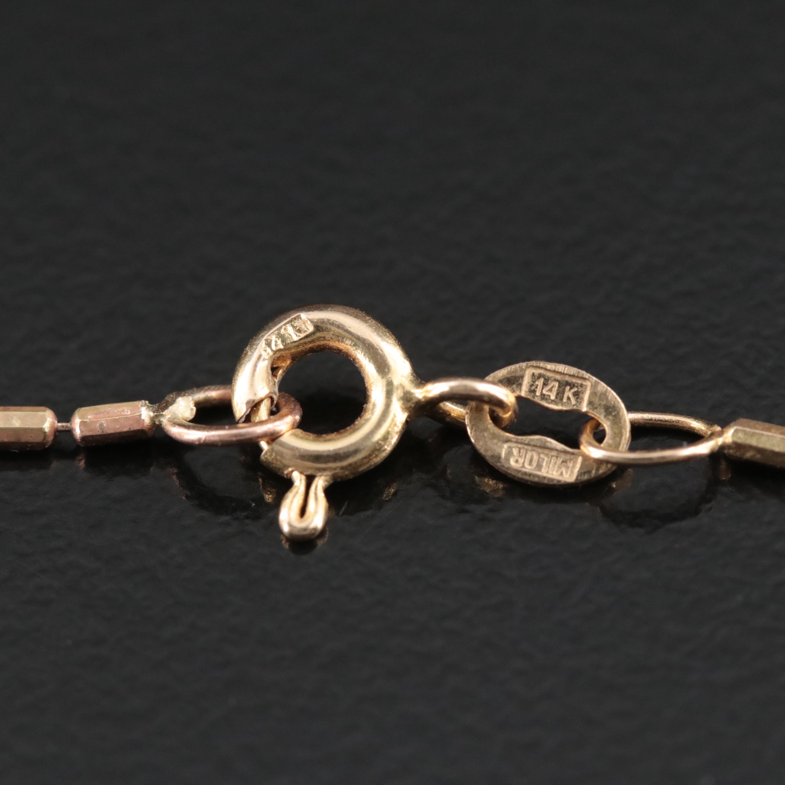 14K Heart Locket Necklace