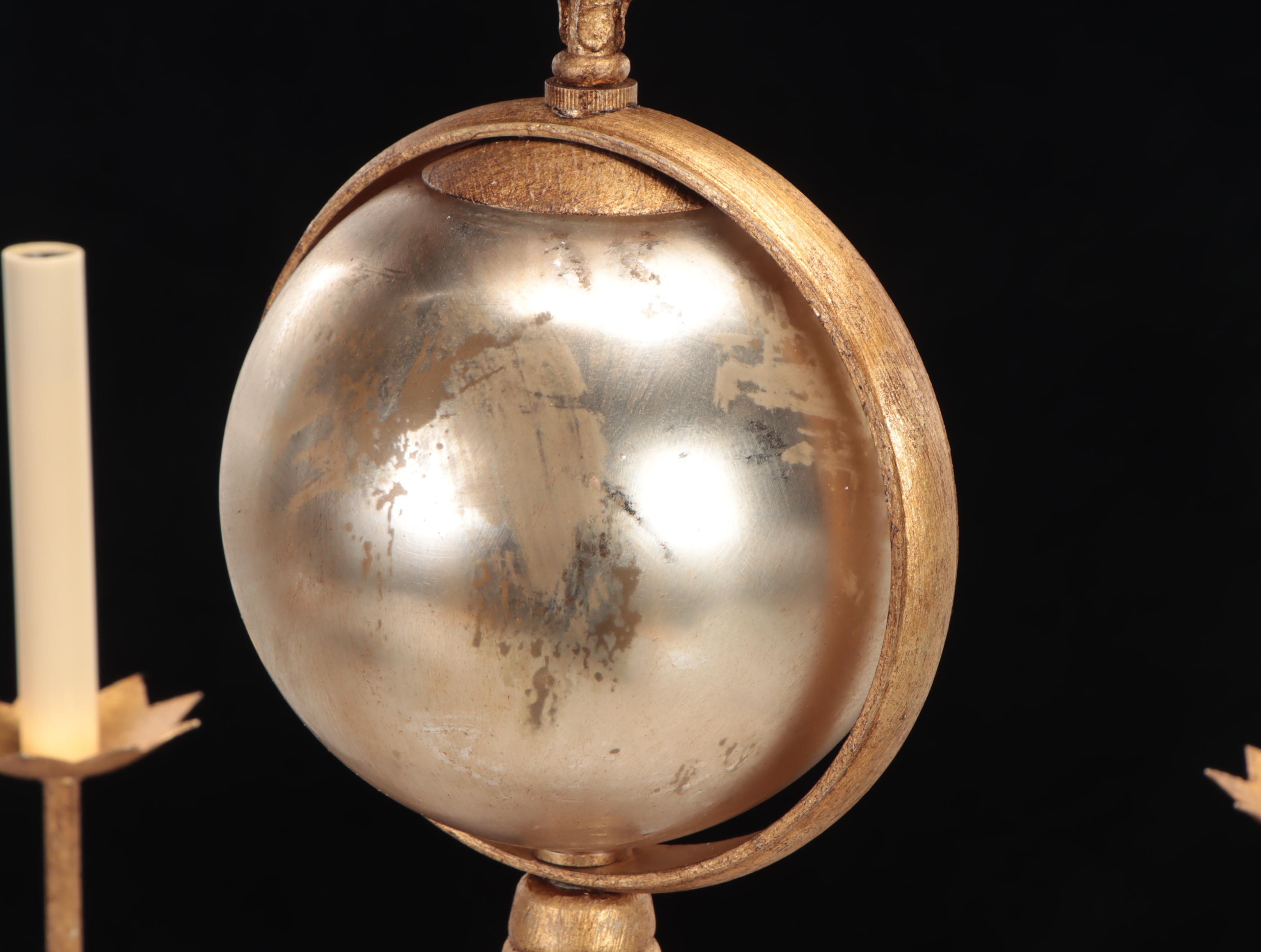 Visual Comfort & Co. "Gramercy" Six Arm Gold Finish Chandelier