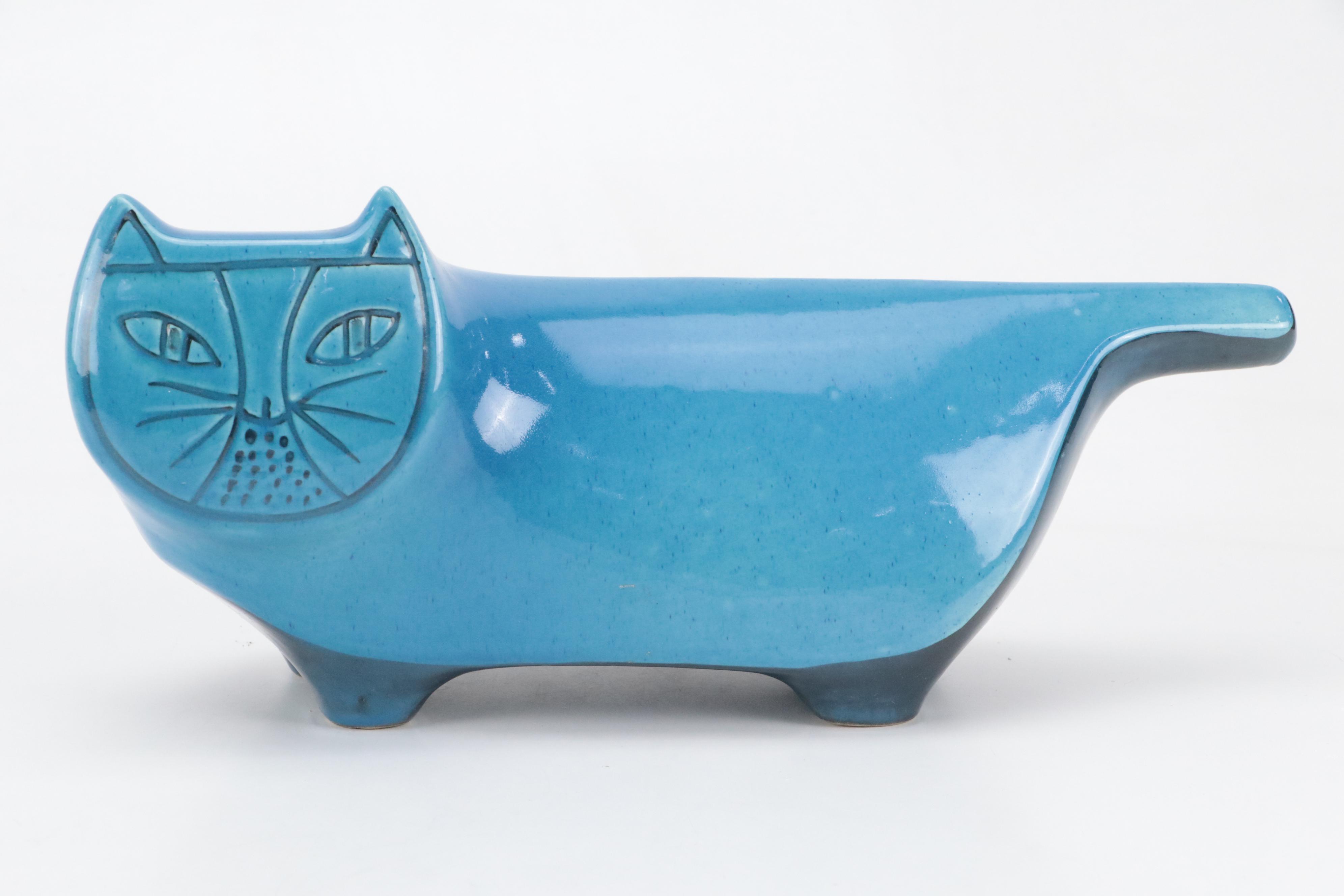 Dante Baldelli Ceramic Cat Bank, Mid-20th Century
