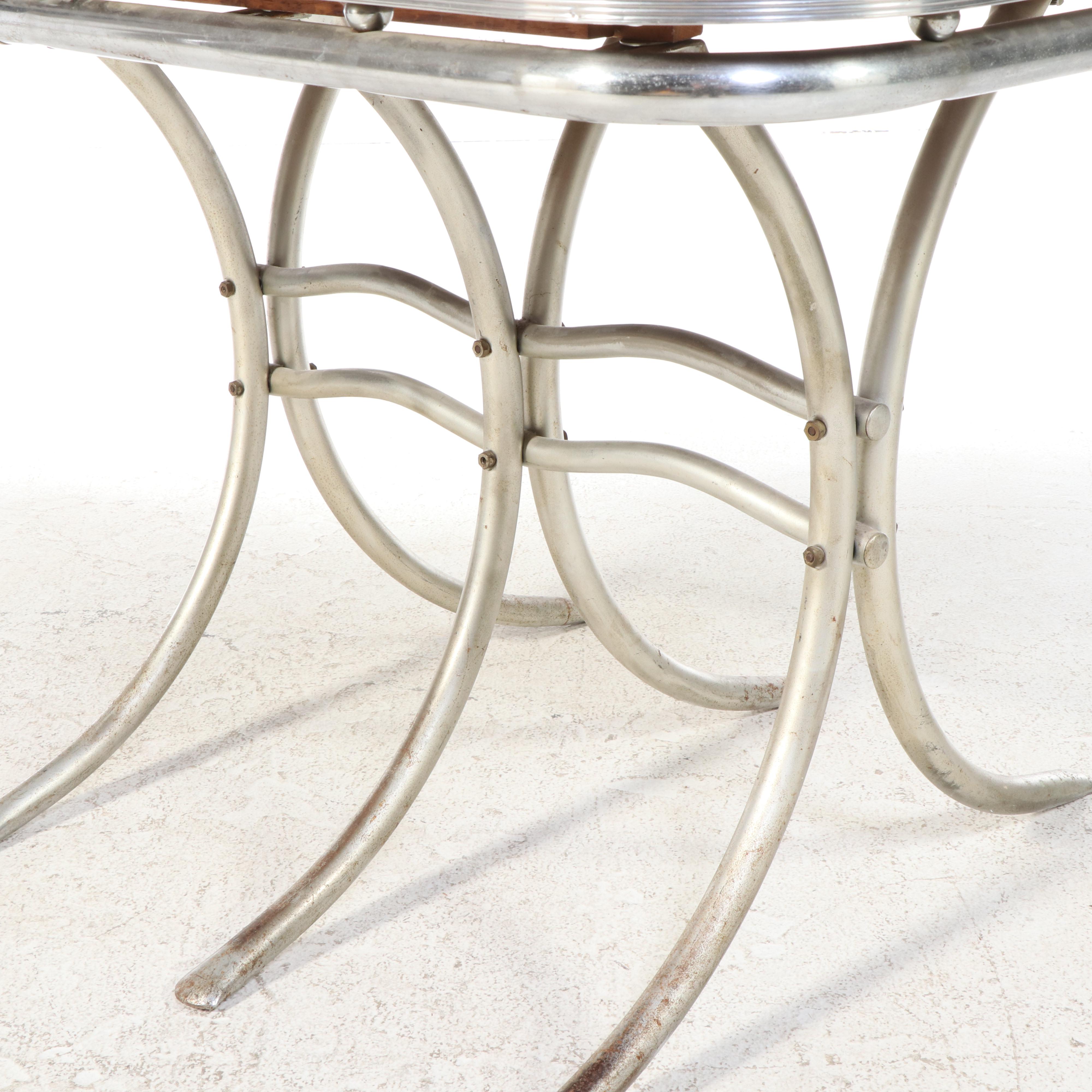 Douglas Furniture Chrome and Formica Extending Kitchen Table, Mid-20th Century