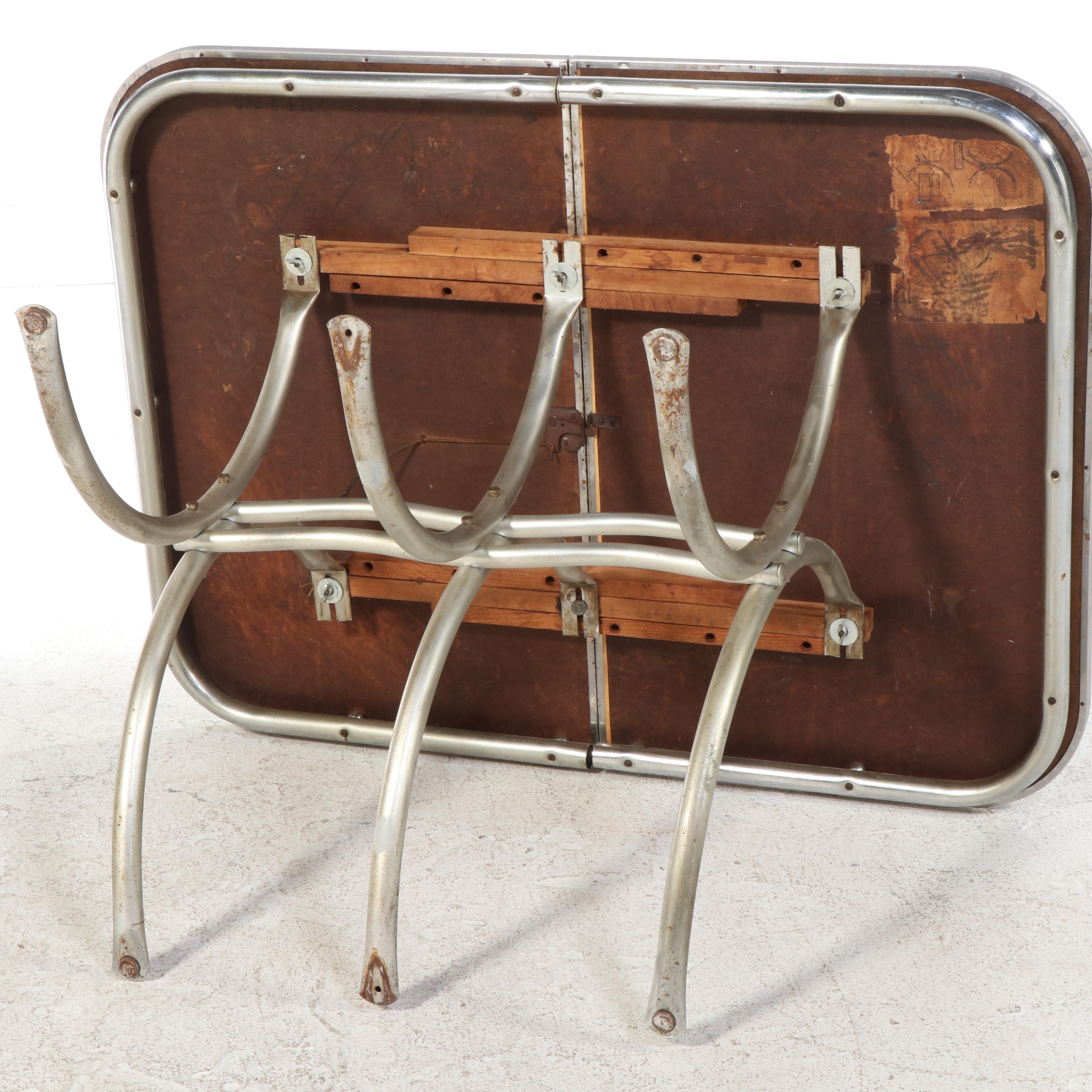 Douglas Furniture Chrome and Formica Extending Kitchen Table, Mid-20th Century