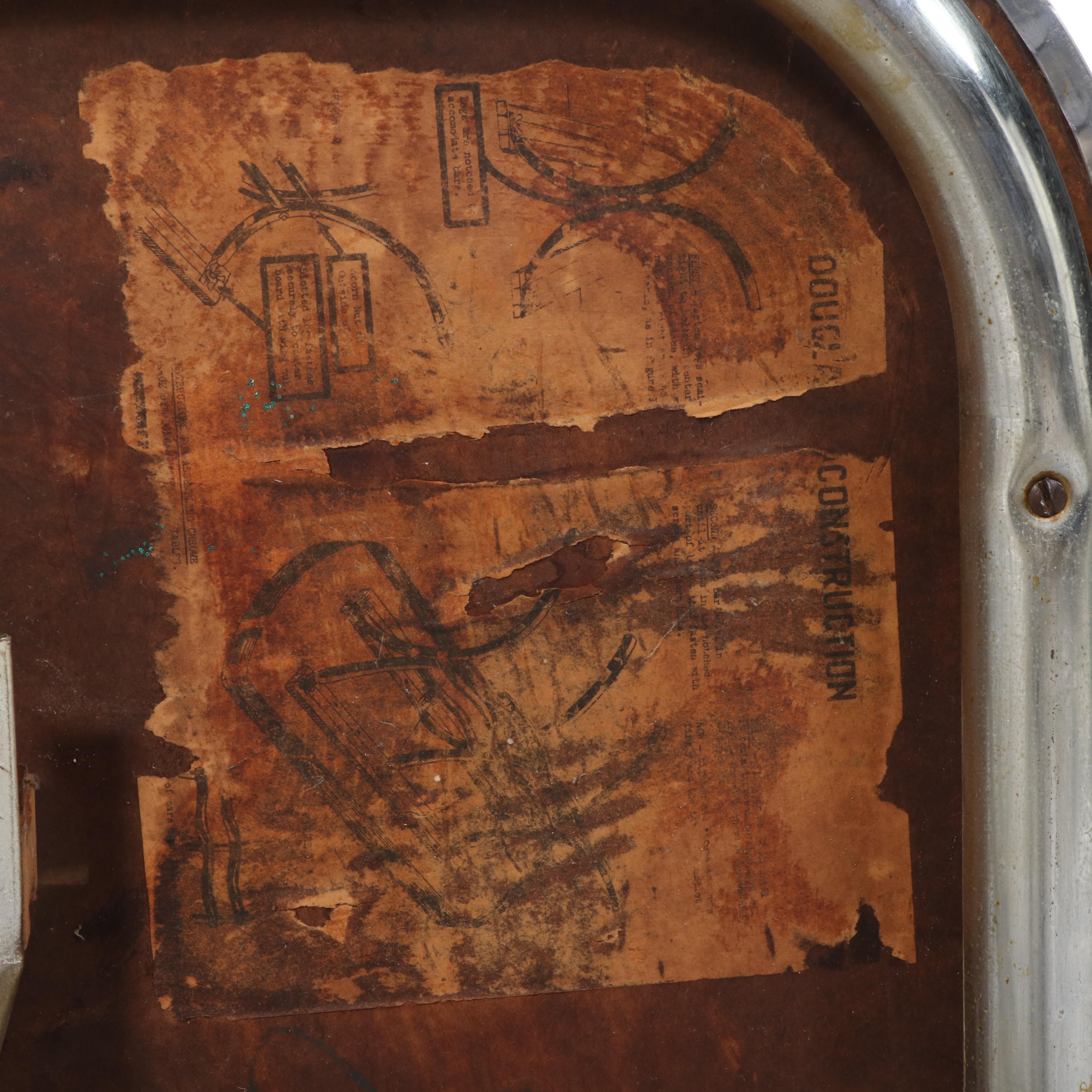 Douglas Furniture Chrome and Formica Extending Kitchen Table, Mid-20th Century