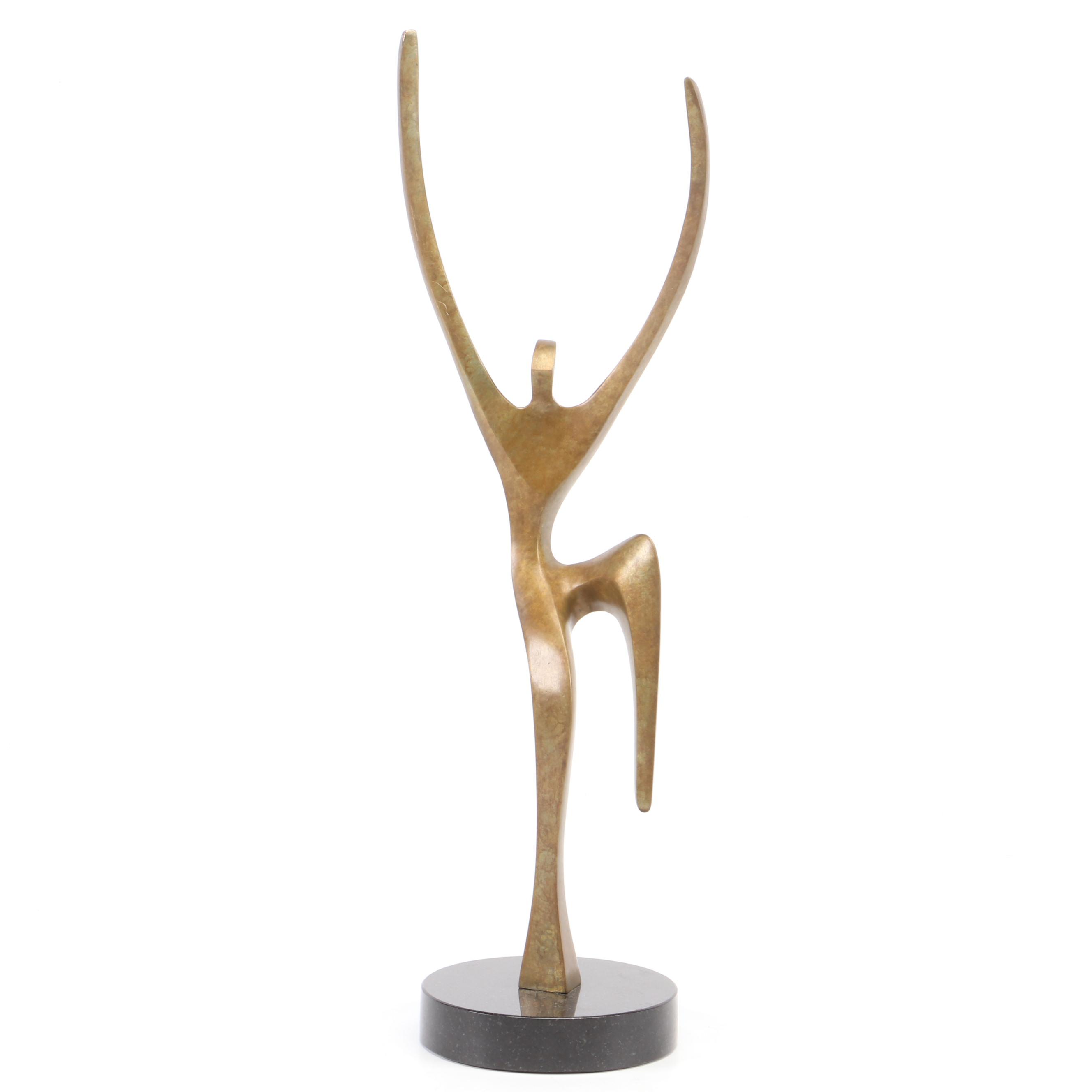 Charles Strain Figural Bronze Sculpture, 2013