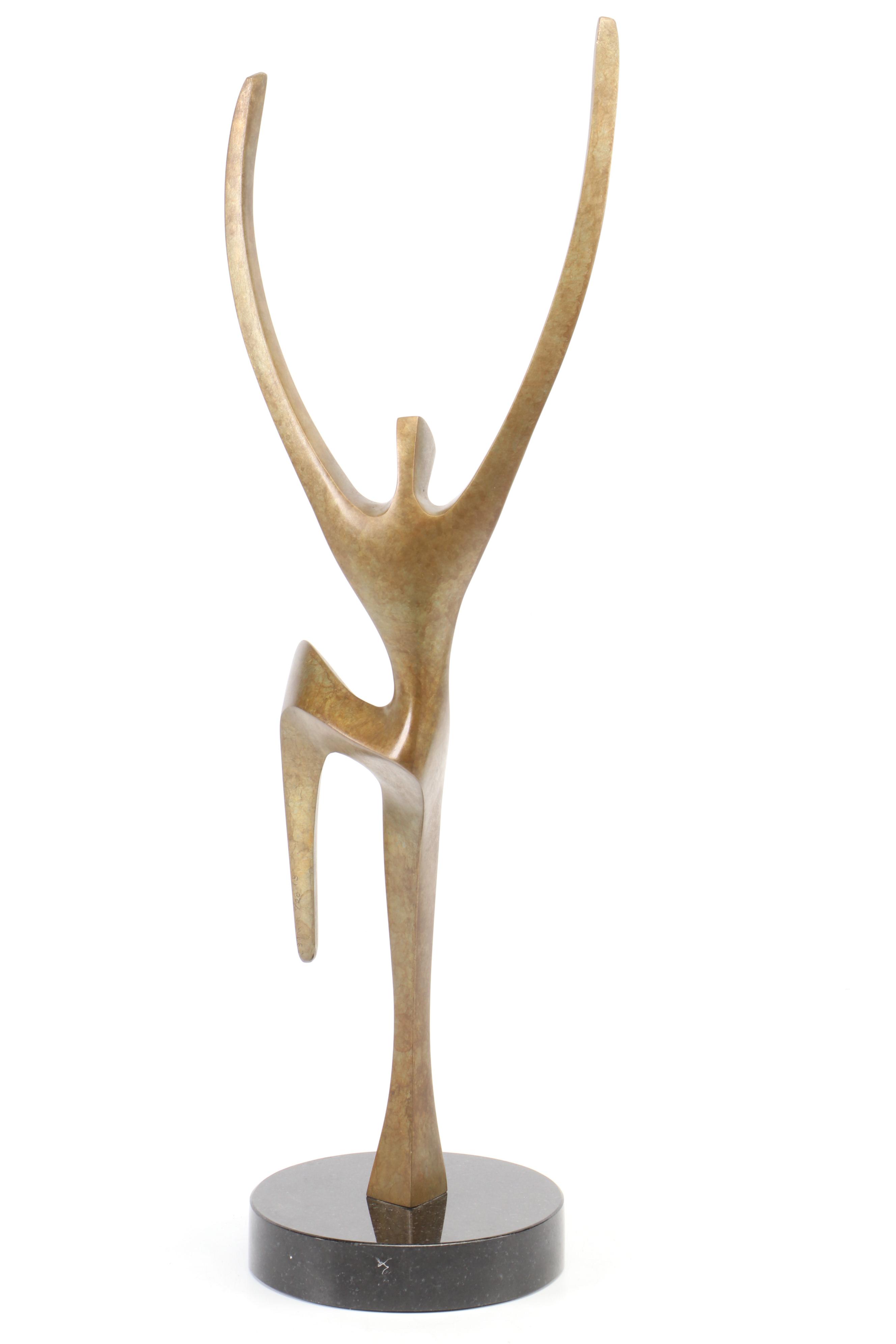 Charles Strain Figural Bronze Sculpture, 2013