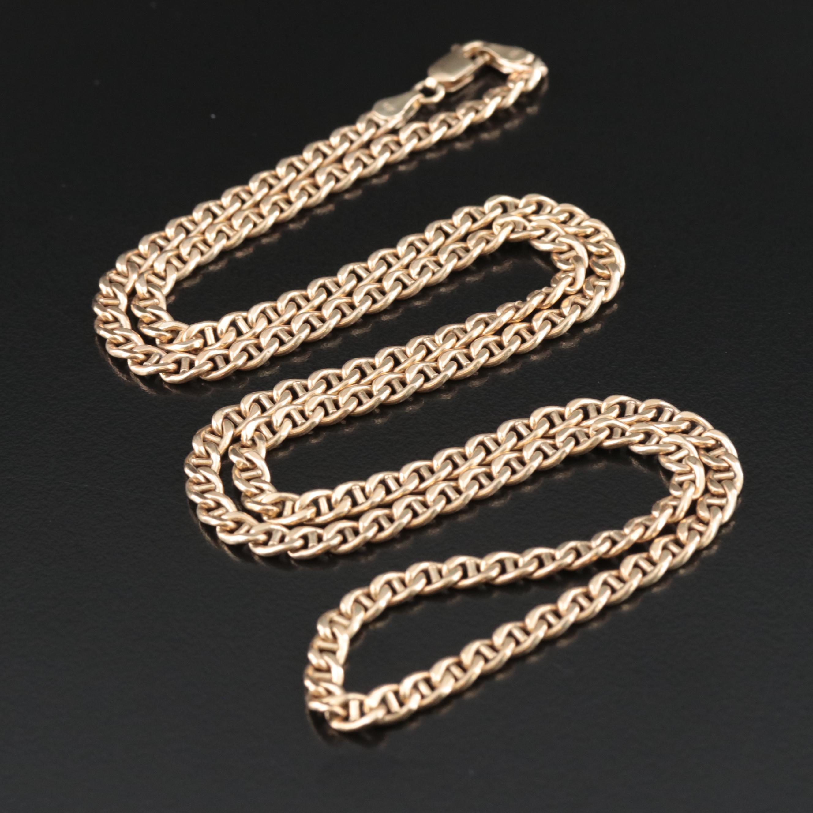 10K Mariner Chain Necklace