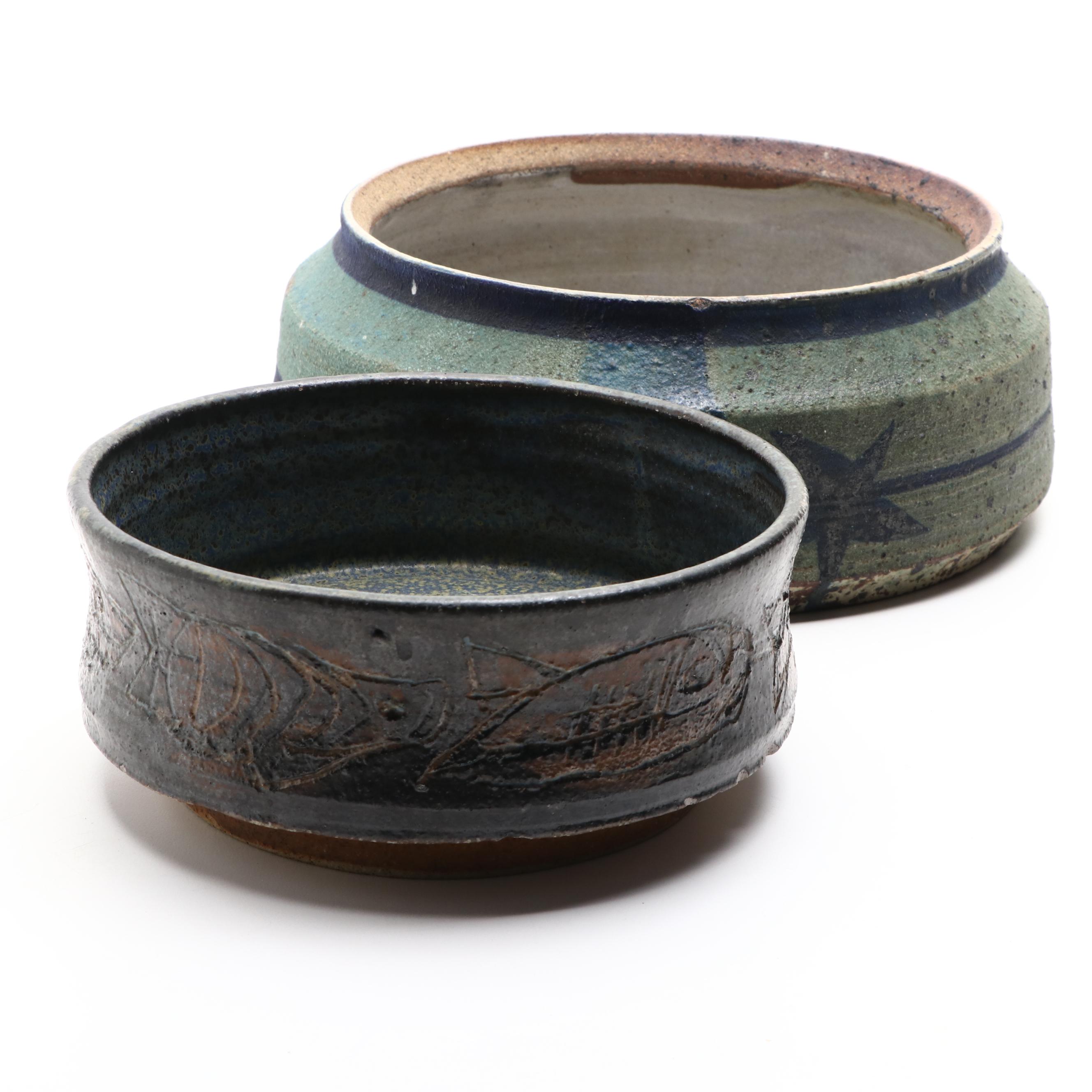 Handmade Art Pottery Stoneware Bowls