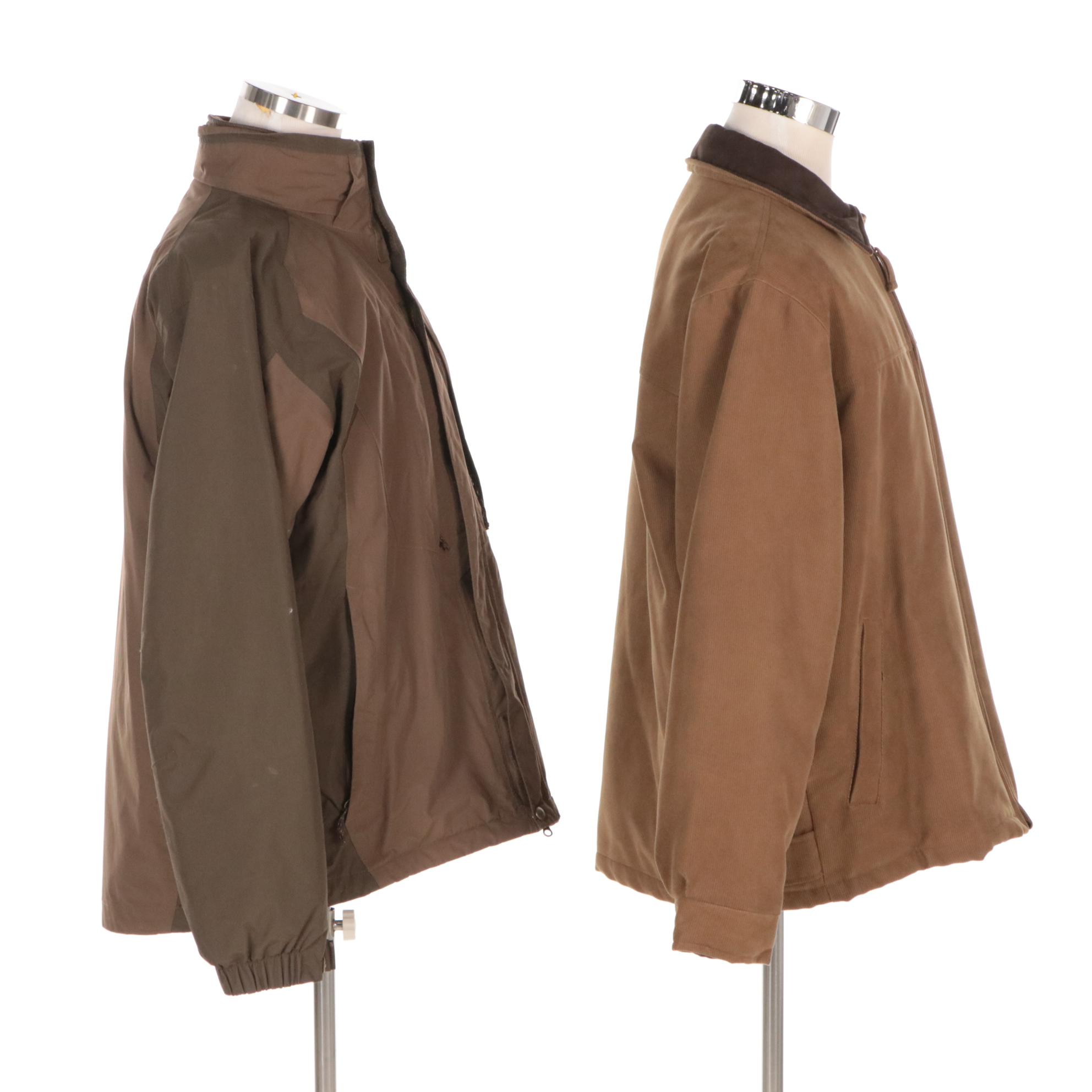 Men's The North Face Double-Lined Polyester Jacket and Free Country Work Jacket