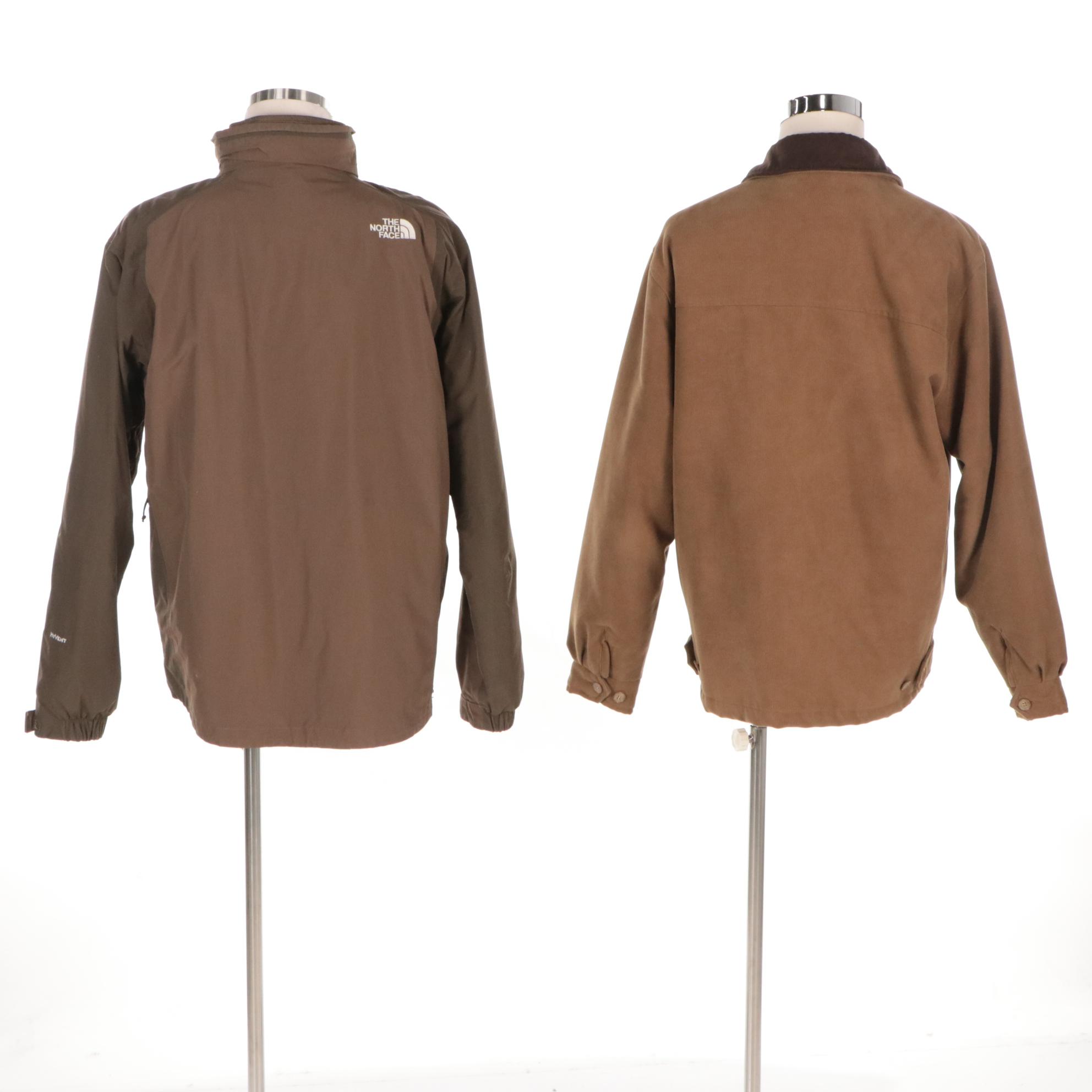 Men's The North Face Double-Lined Polyester Jacket and Free Country Work Jacket