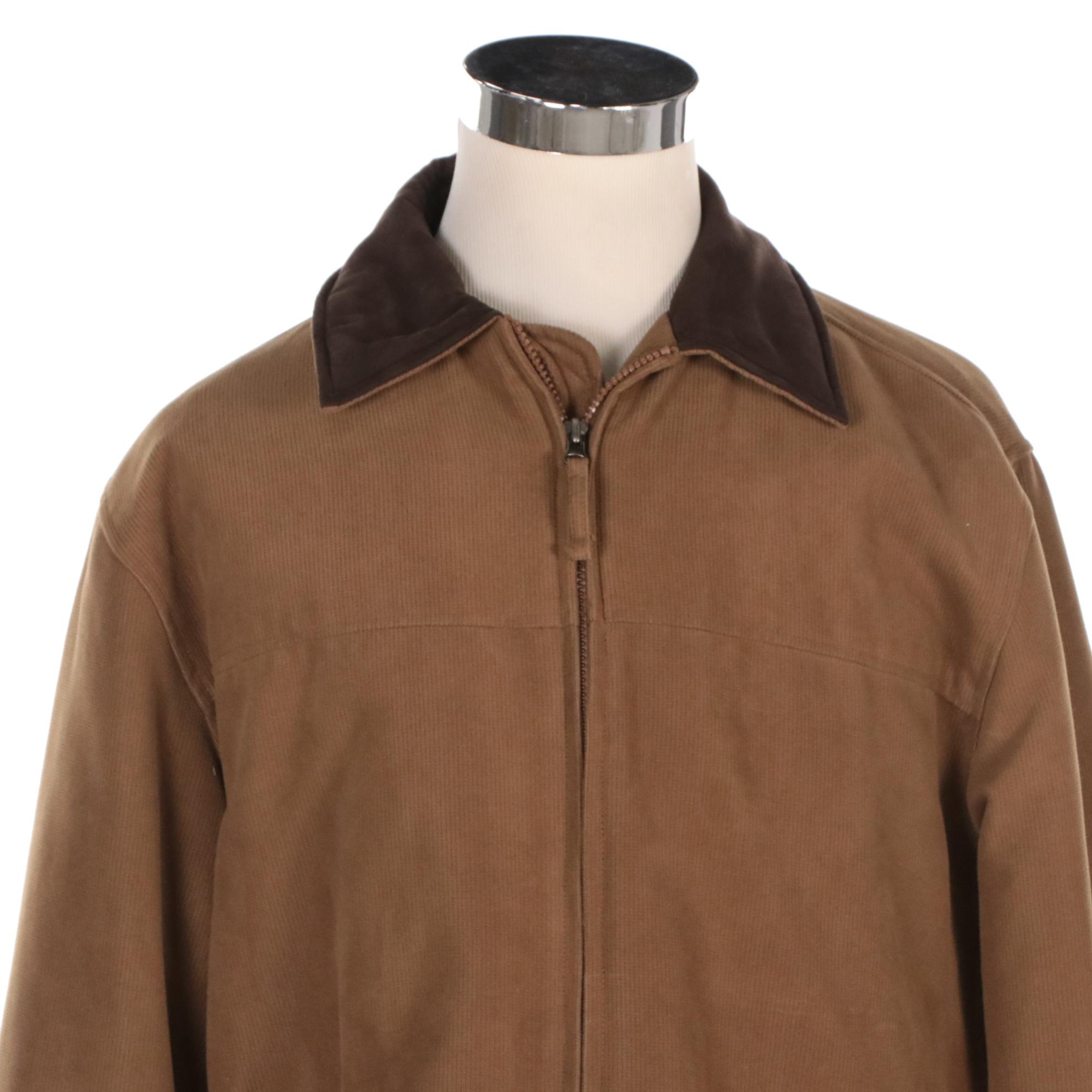 Men's The North Face Double-Lined Polyester Jacket and Free Country Work Jacket