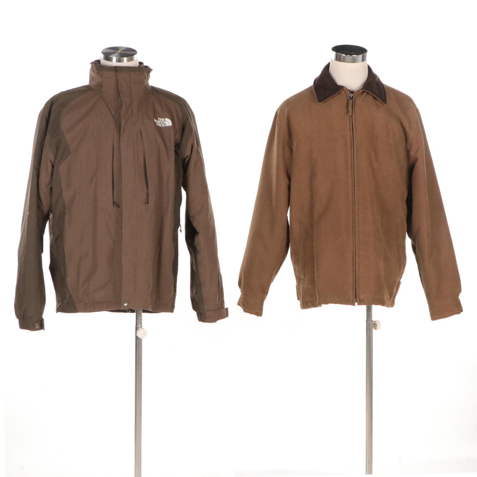Men's The North Face Double-Lined Polyester Jacket and Free Country Work Jacket