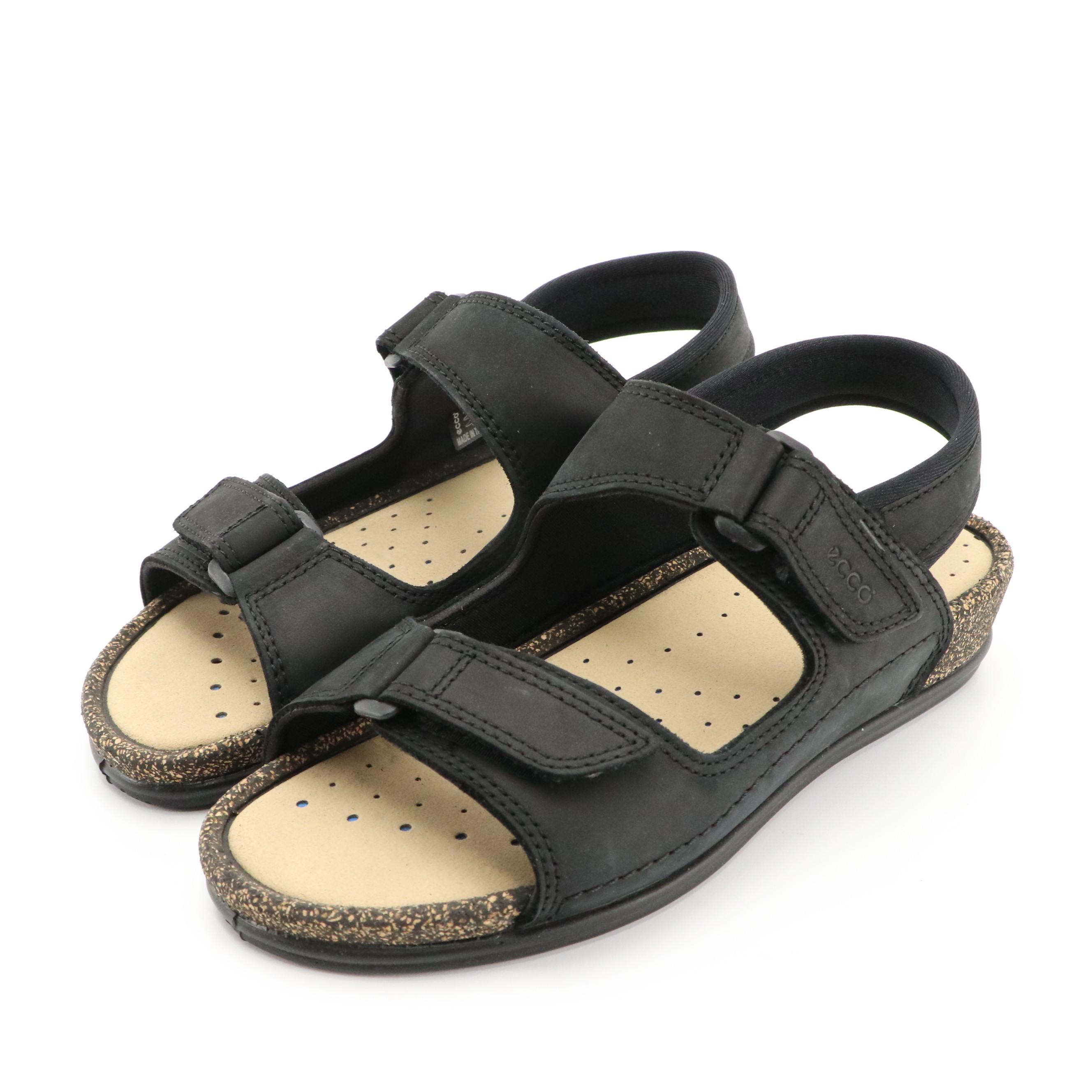 ECCO® Leather Cosmo II Sandals with Boxes