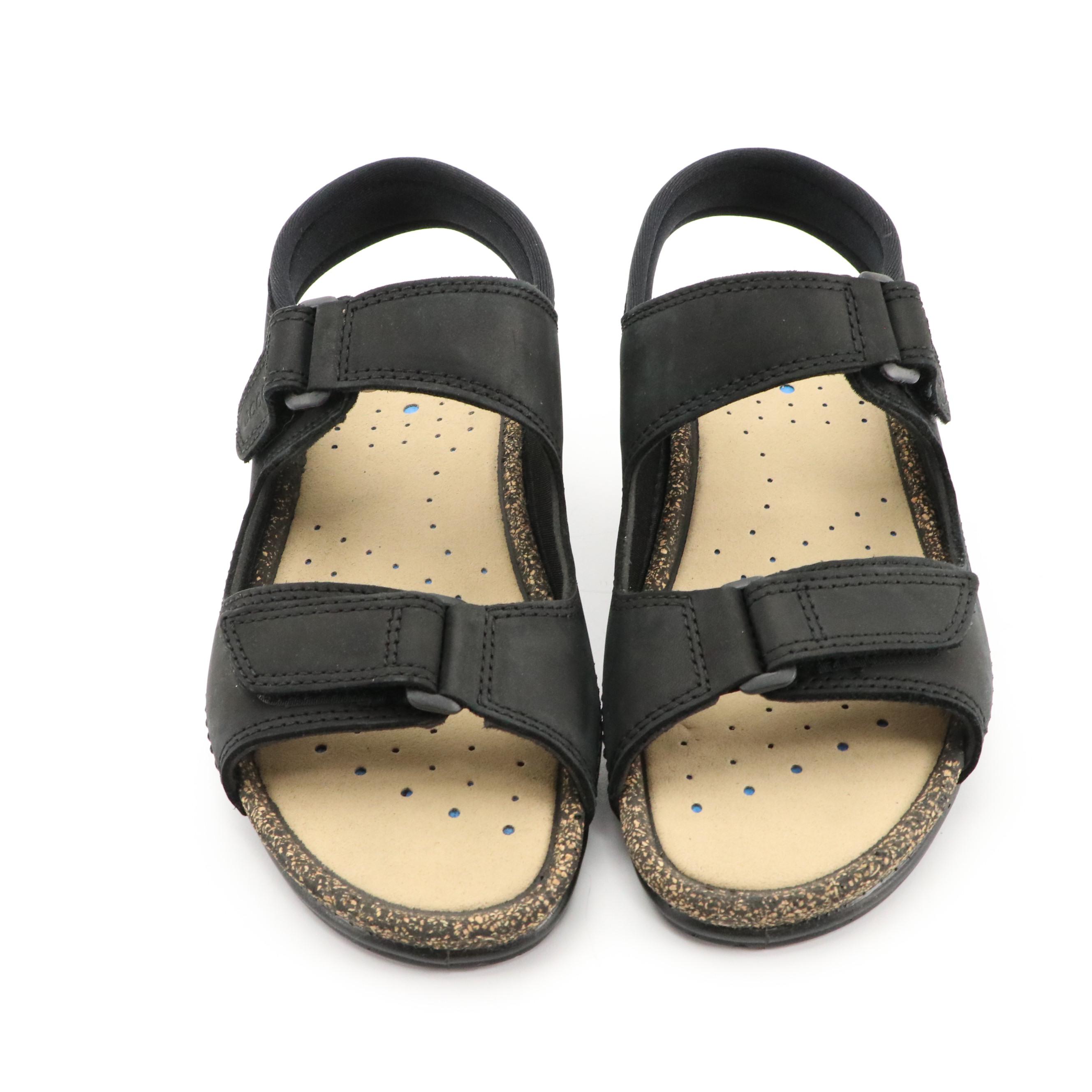 ECCO® Leather Cosmo II Sandals with Boxes