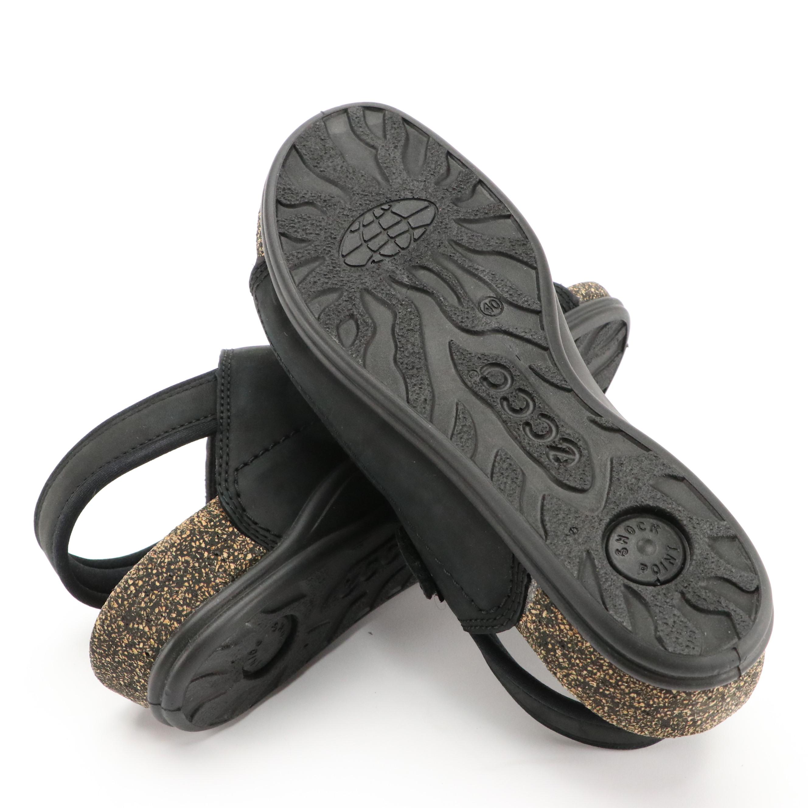 ECCO® Leather Cosmo II Sandals with Boxes