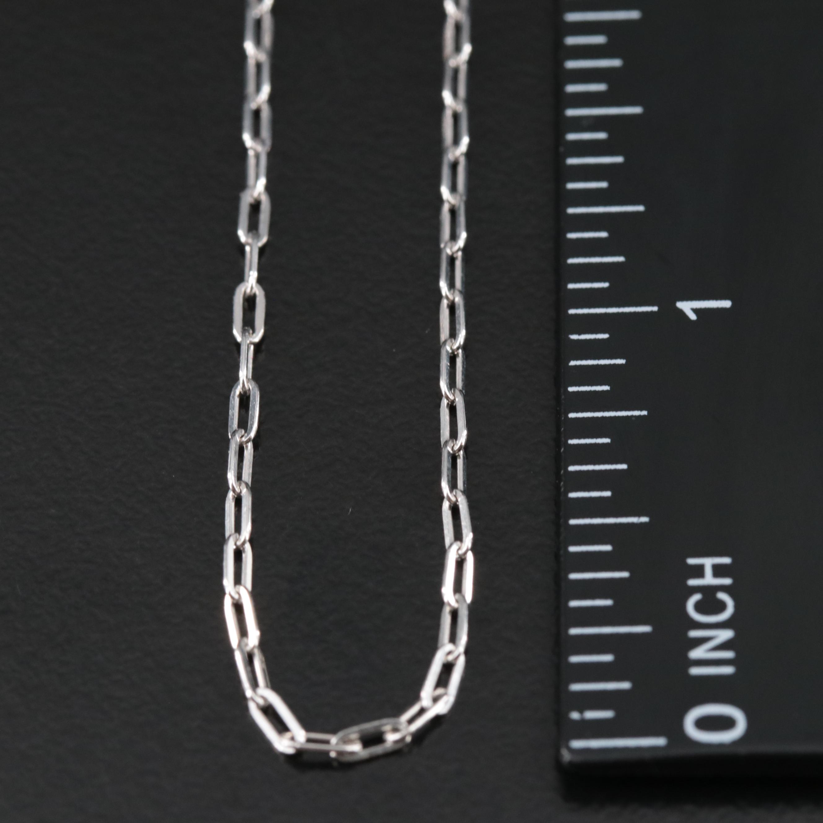 Sterling Paper Clip Chain Necklace