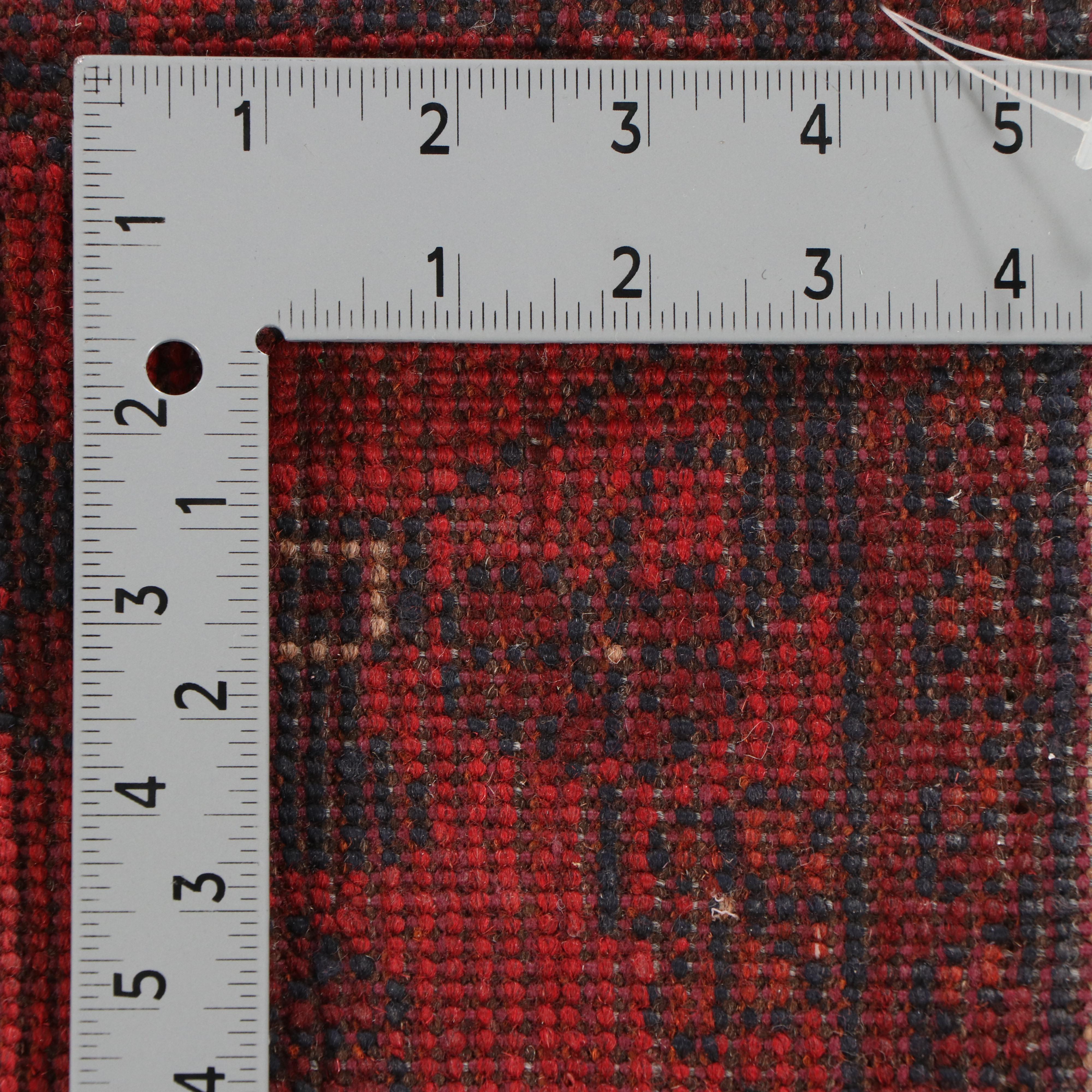 1'8 x 5'1 Hand-Knotted Pakistani Afghan Kunduz Style Accent Rug