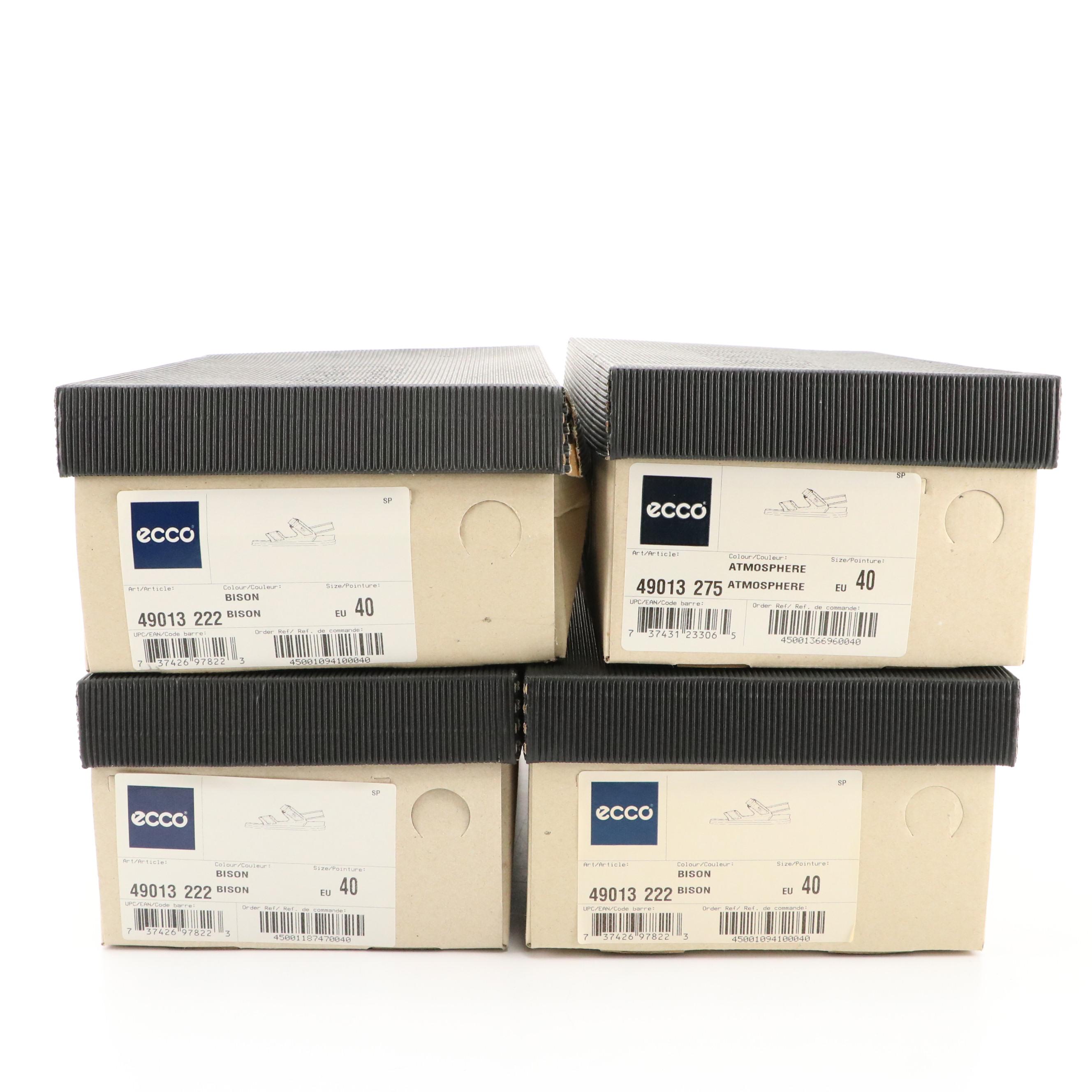 ECCO® Leather Cosmo II Sandals with Boxes