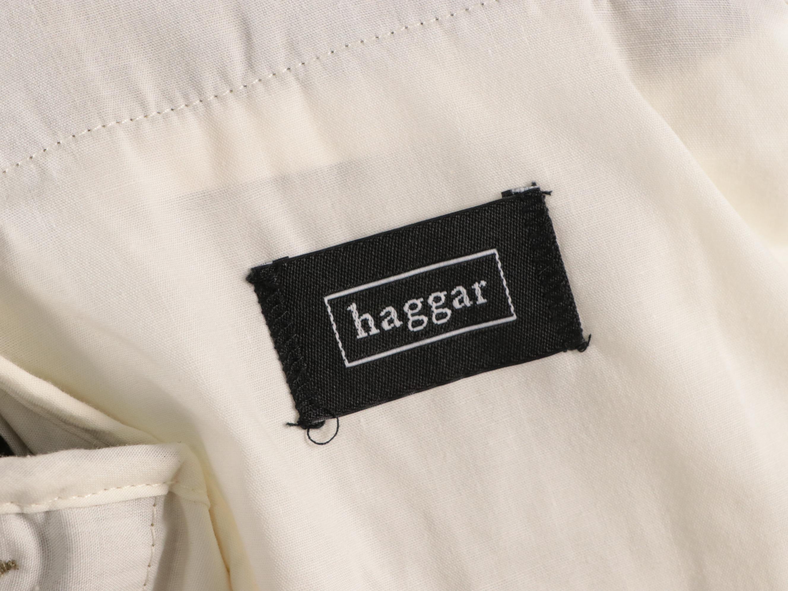 Men's Haggar Khaki, Navy and Black Pleated and Plain Front Shorts, With Tags