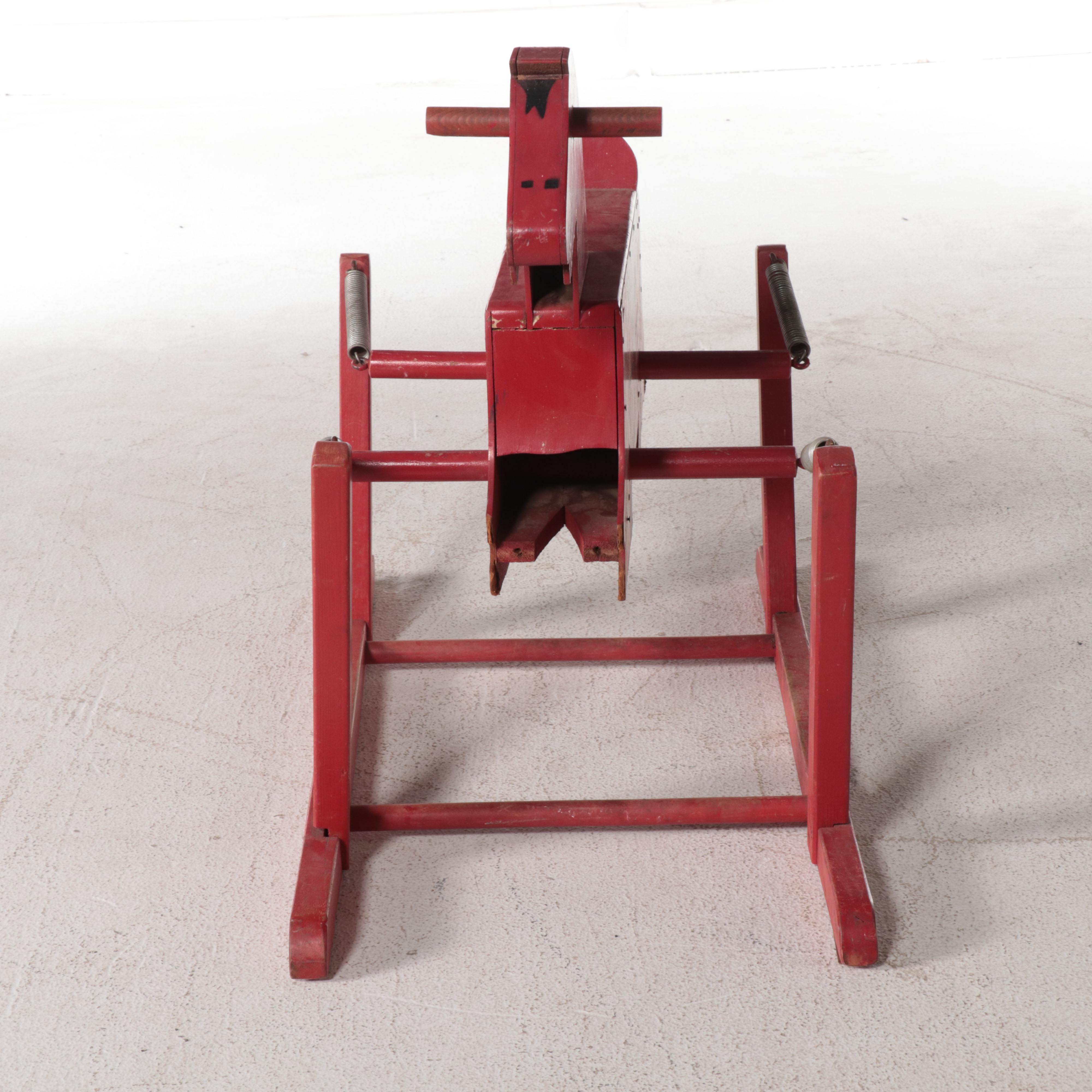 Wooden "The Wonder Horse" Rocking Horses, Mid-20th Century