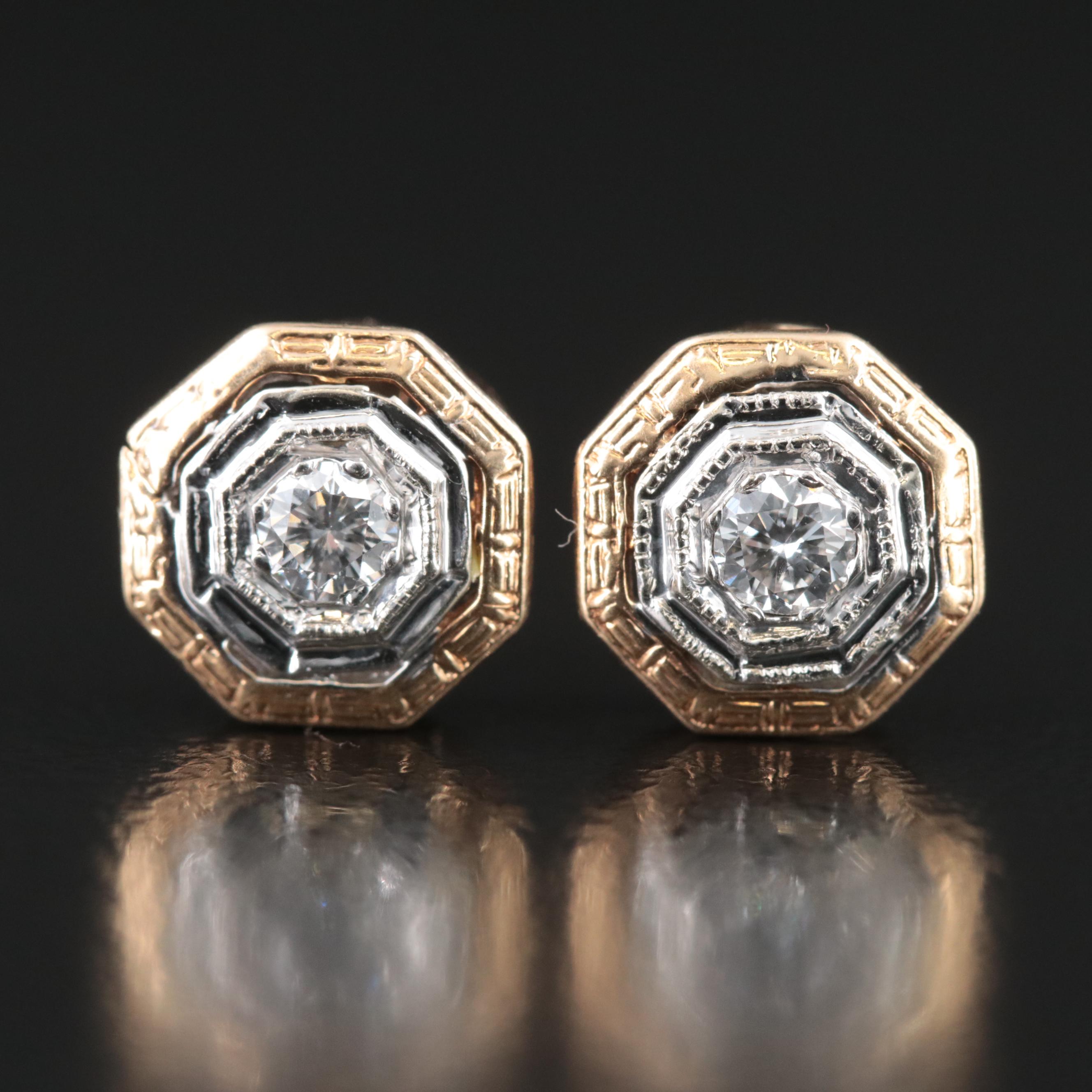14K 0.20 CTW Diamond Stud Earrings