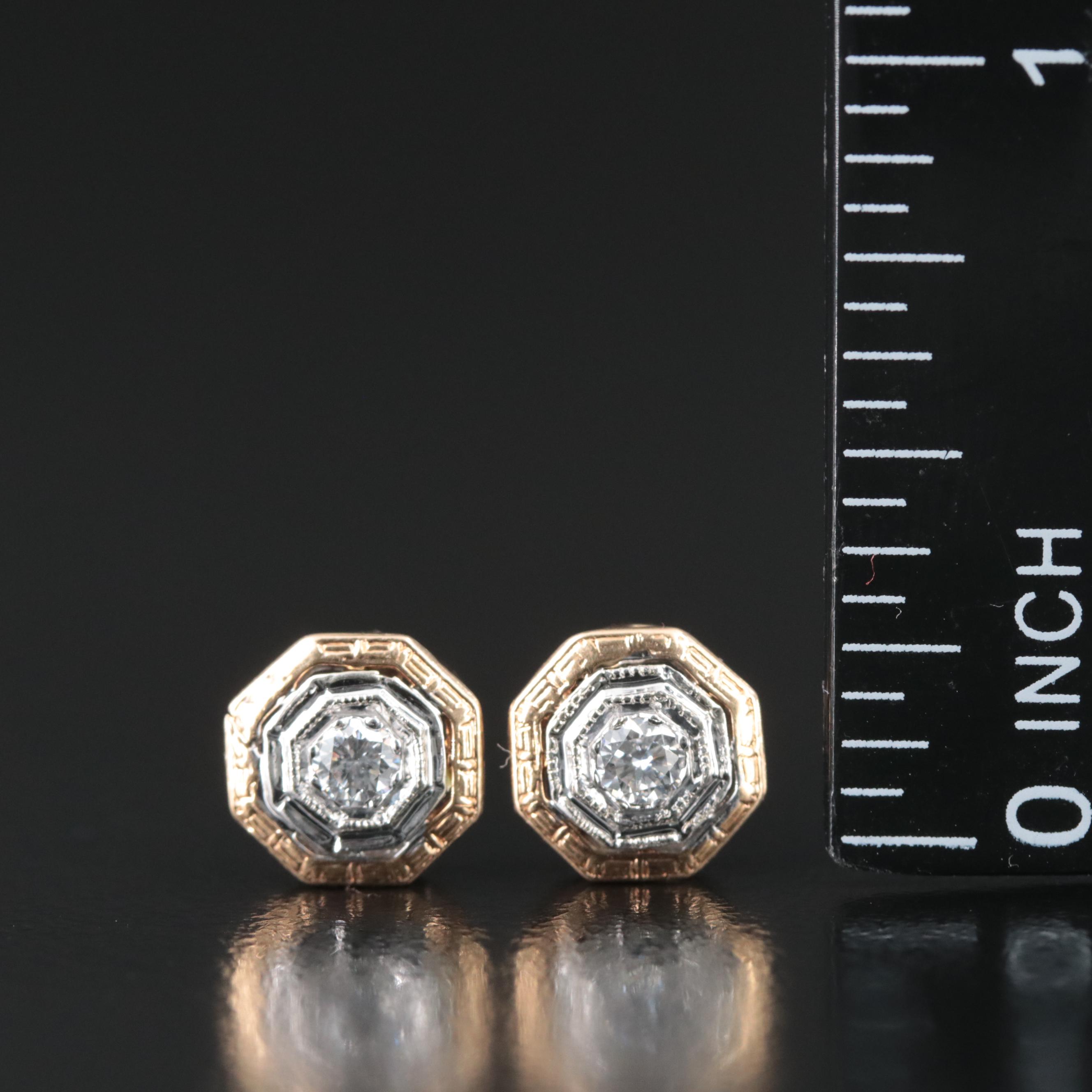 14K 0.20 CTW Diamond Stud Earrings