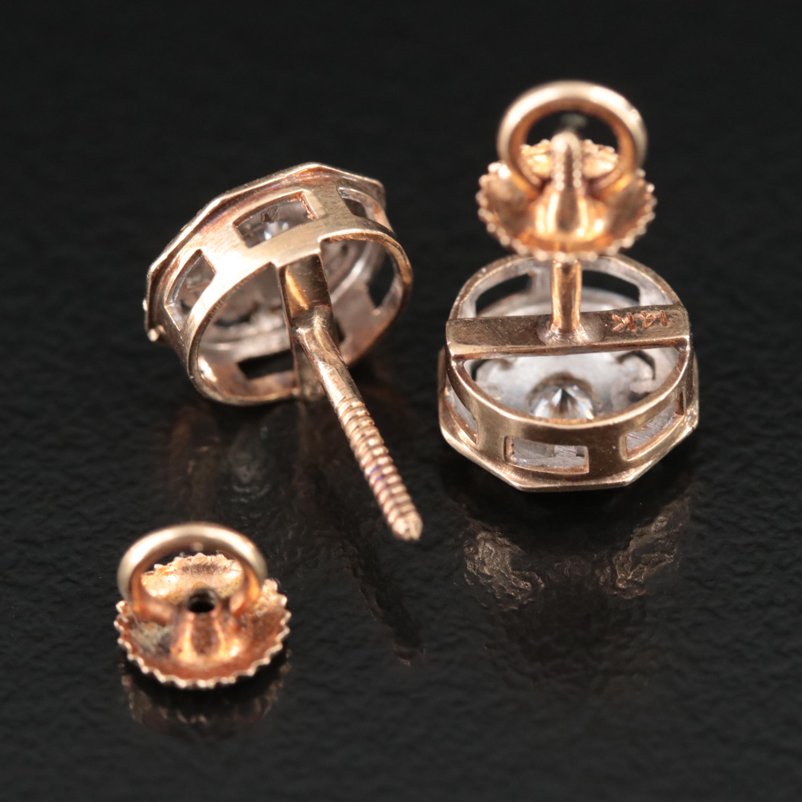 14K 0.20 CTW Diamond Stud Earrings