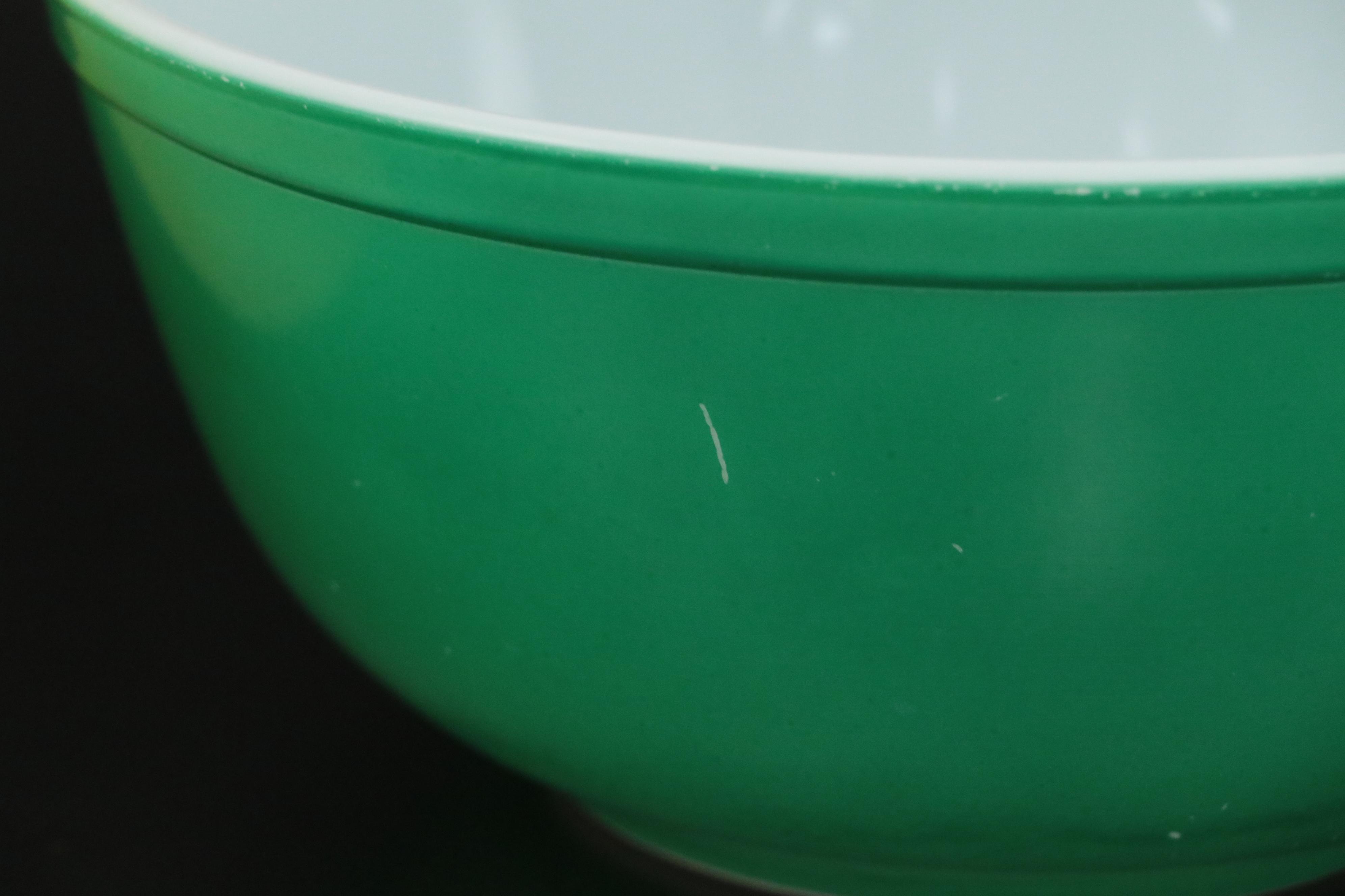 Pyrex "Primary Colors" Graduated Glass Mixing Bowls