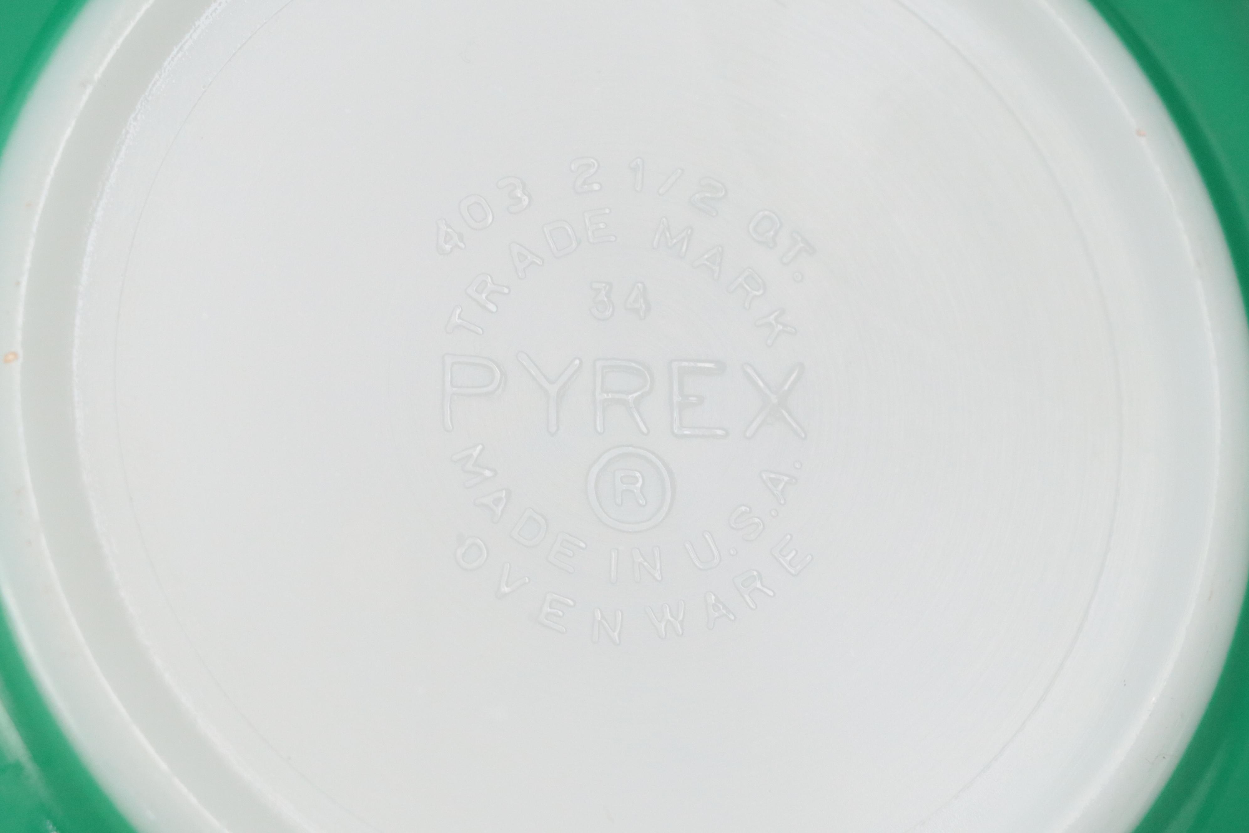 Pyrex "Primary Colors" Graduated Glass Mixing Bowls