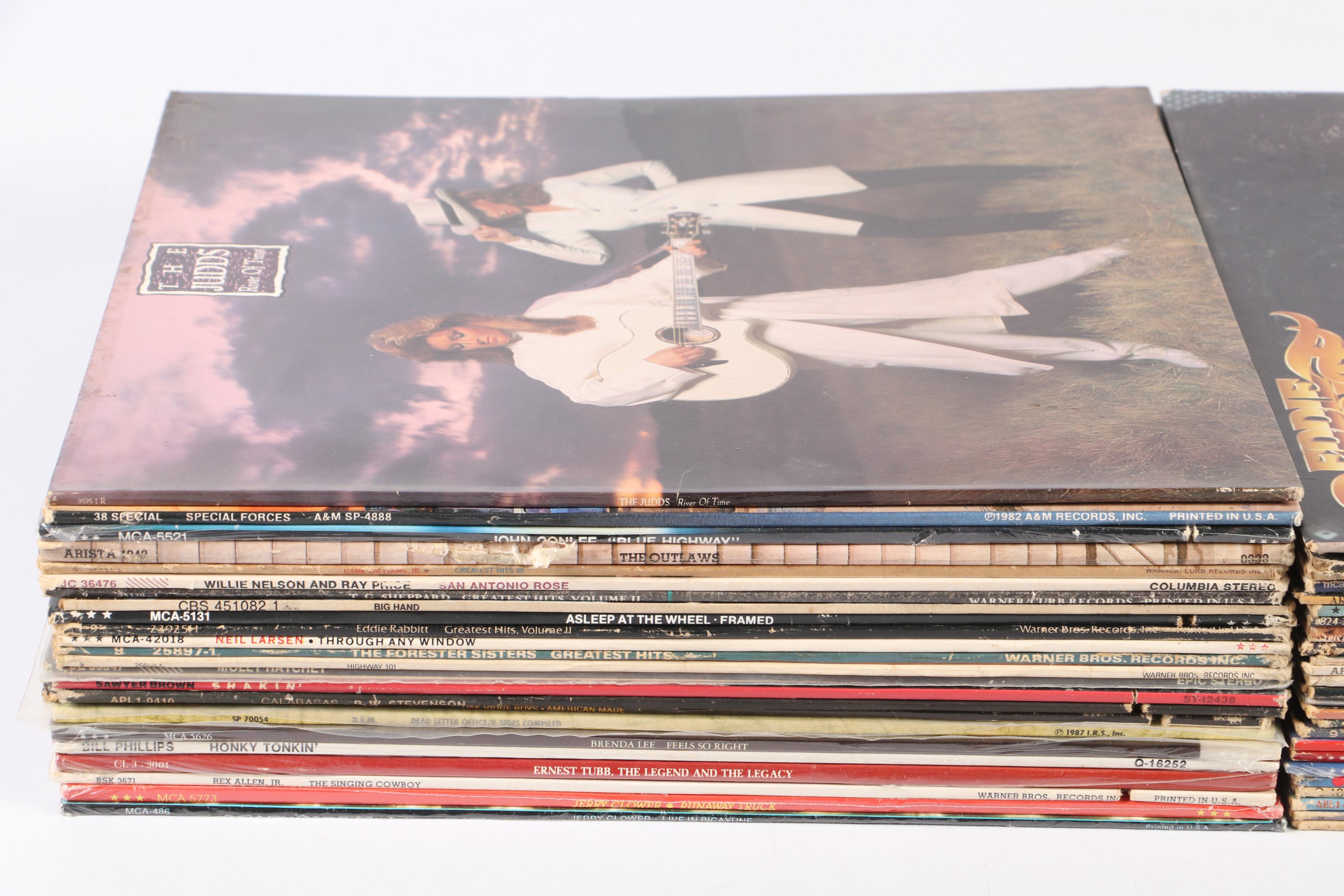 Hank Williams Jr., Willie Nelson, and More Country Vinyl Record Albums