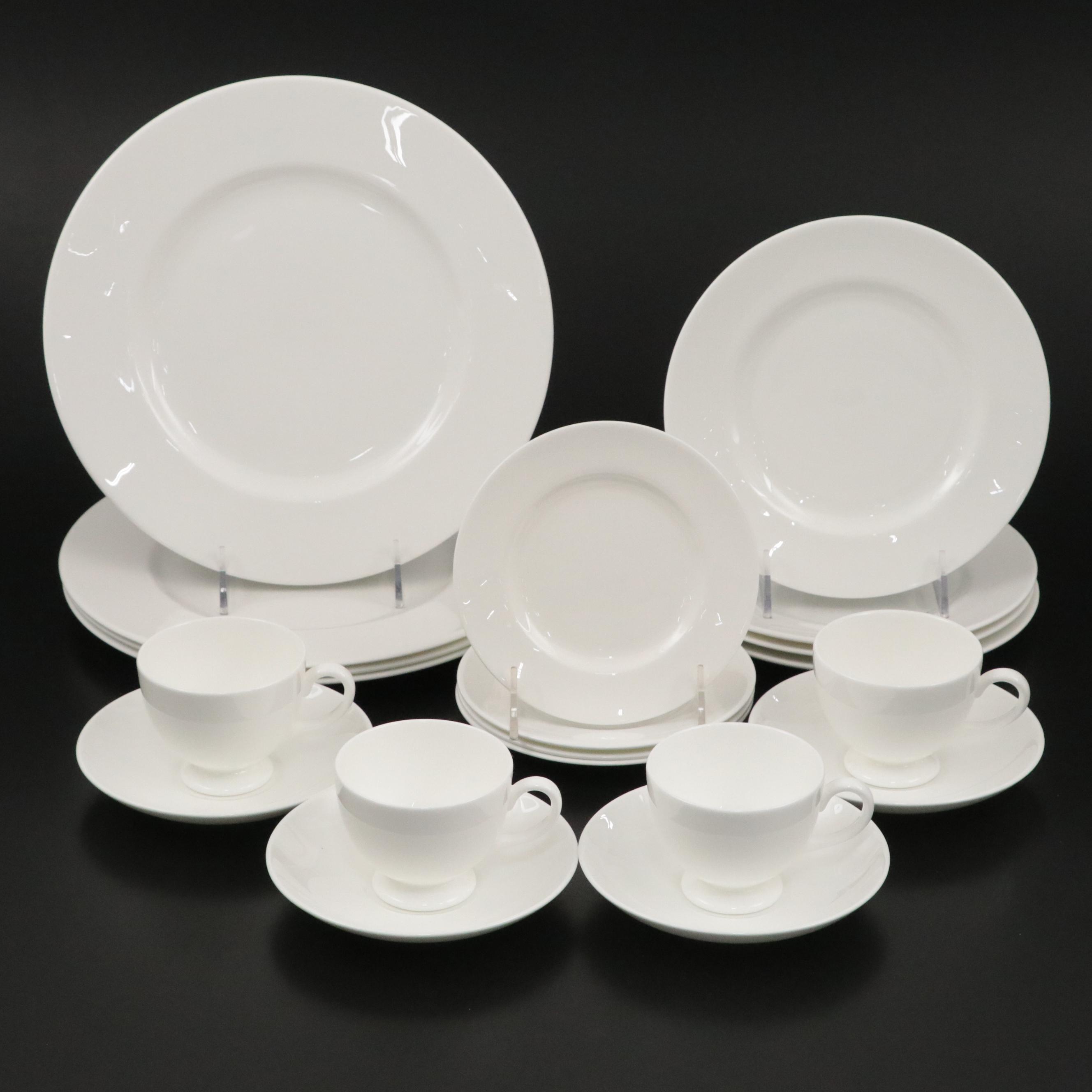 Wedgwood "Wedgwood White" Bone China Dinner Plate, Salad Plates, and More