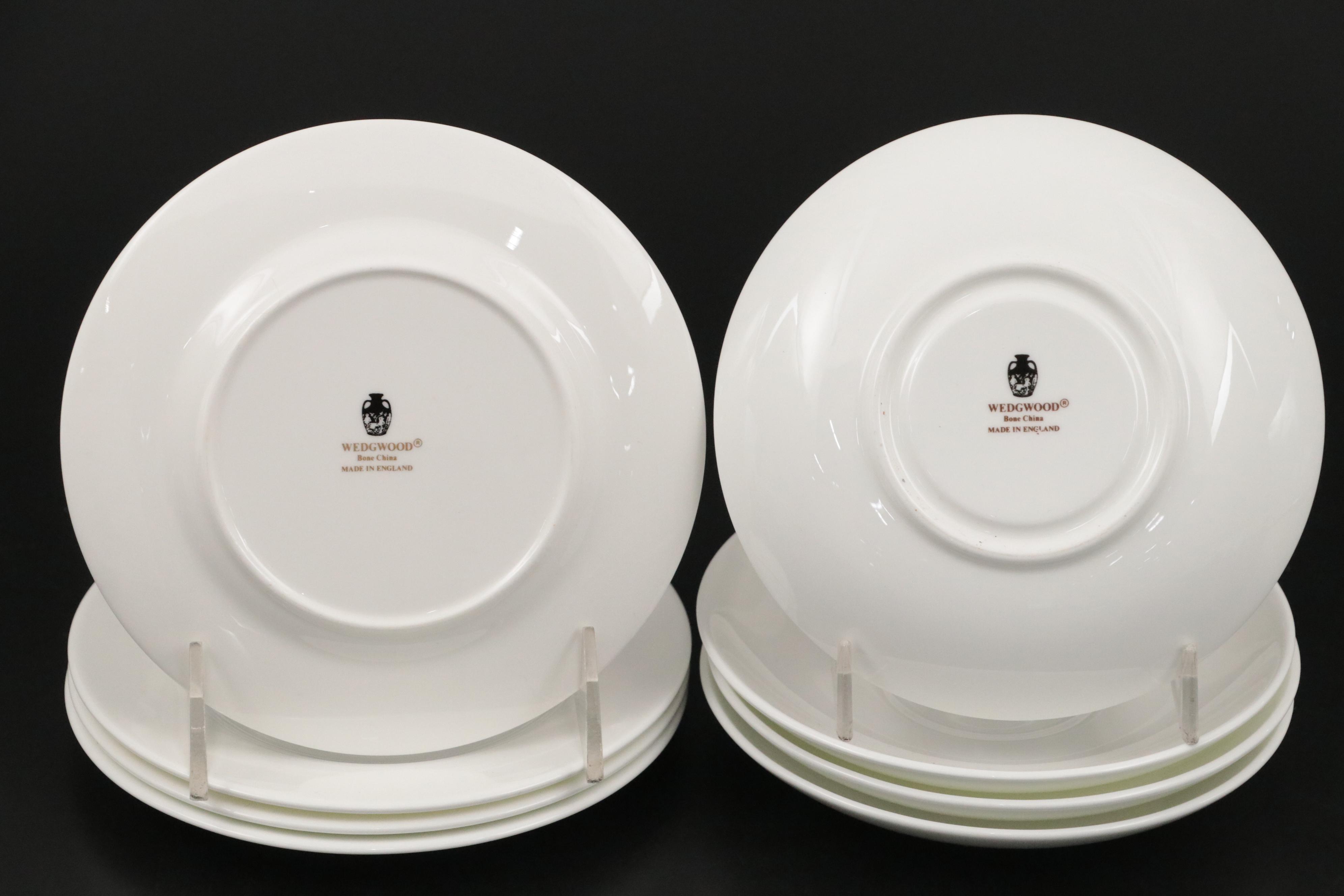 Wedgwood "Wedgwood White" Bone China Dinner Plate, Salad Plates, and More