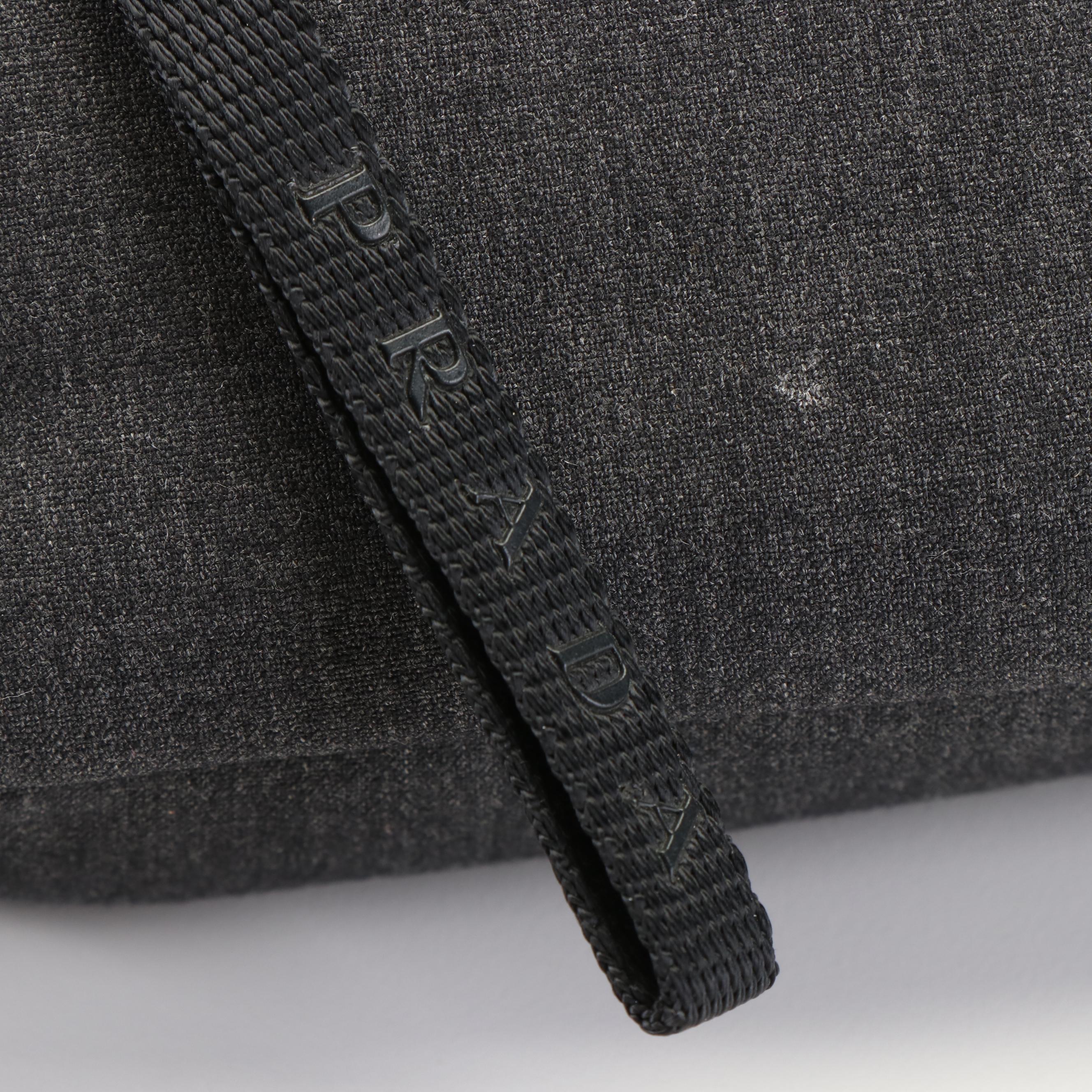 Prada Accessories Pouch in Gray Nylon Fabric