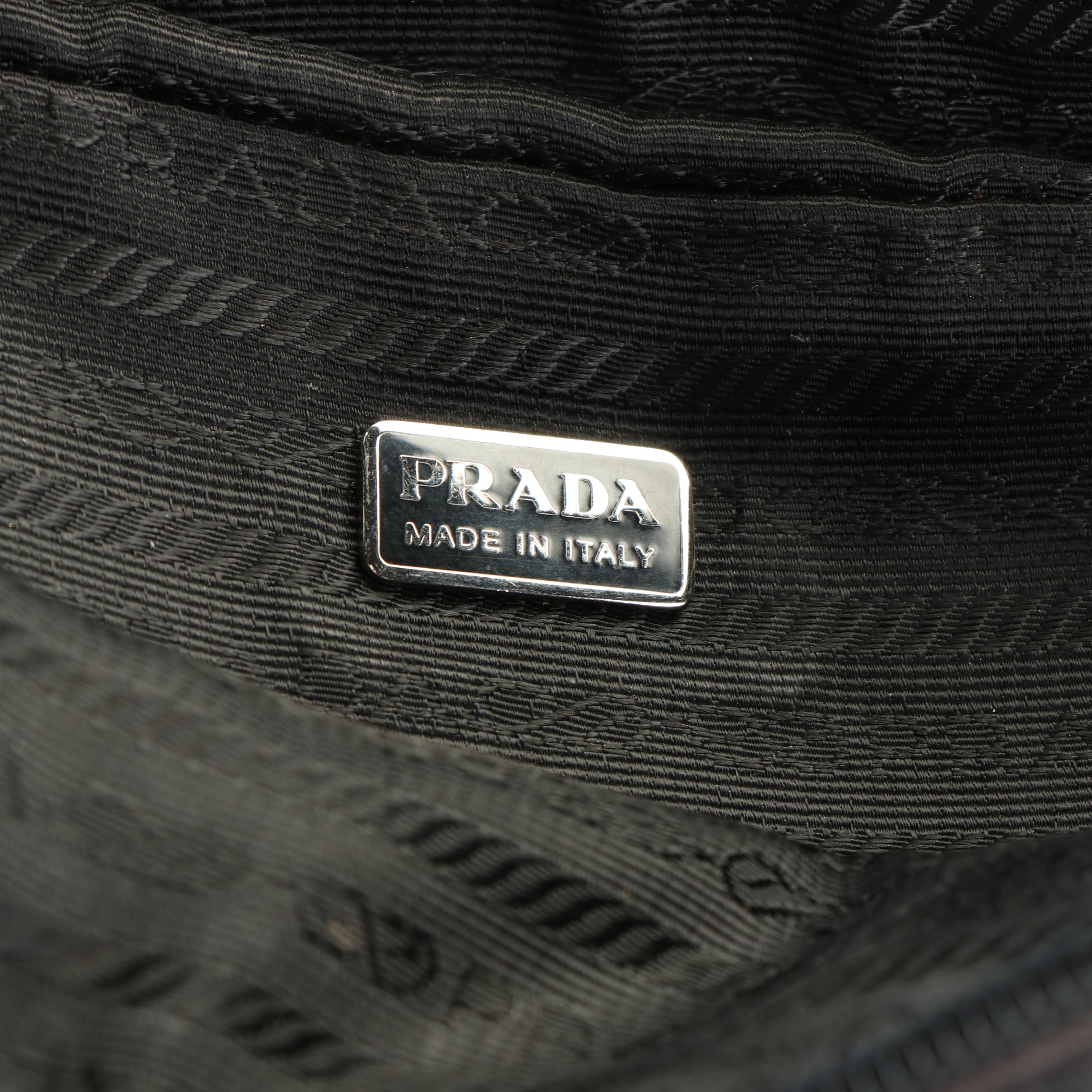 Prada Accessories Pouch in Gray Nylon Fabric