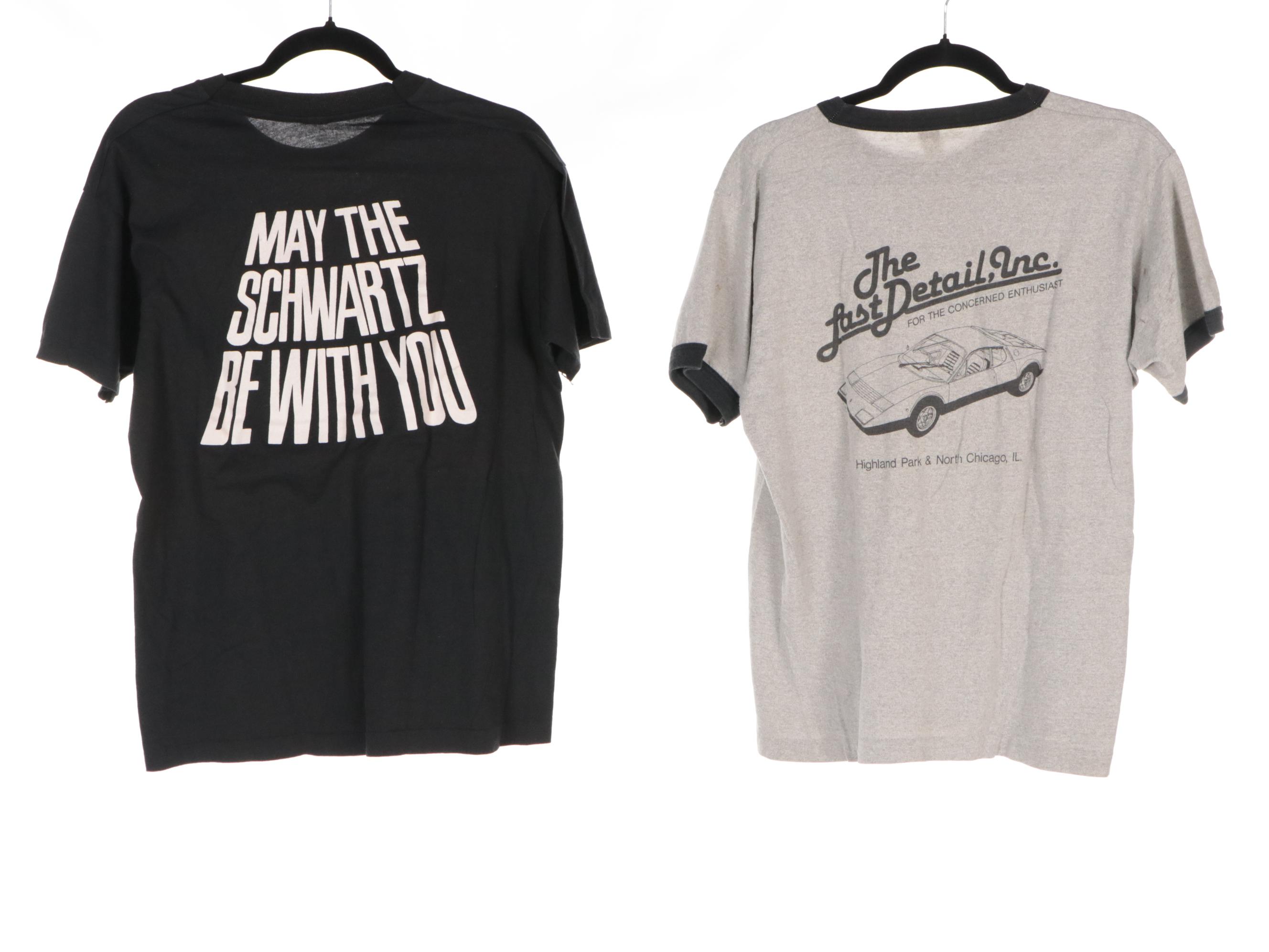 Men's Assorted Graphic Cotton Tees Including Spaceballs, Car Brands and More