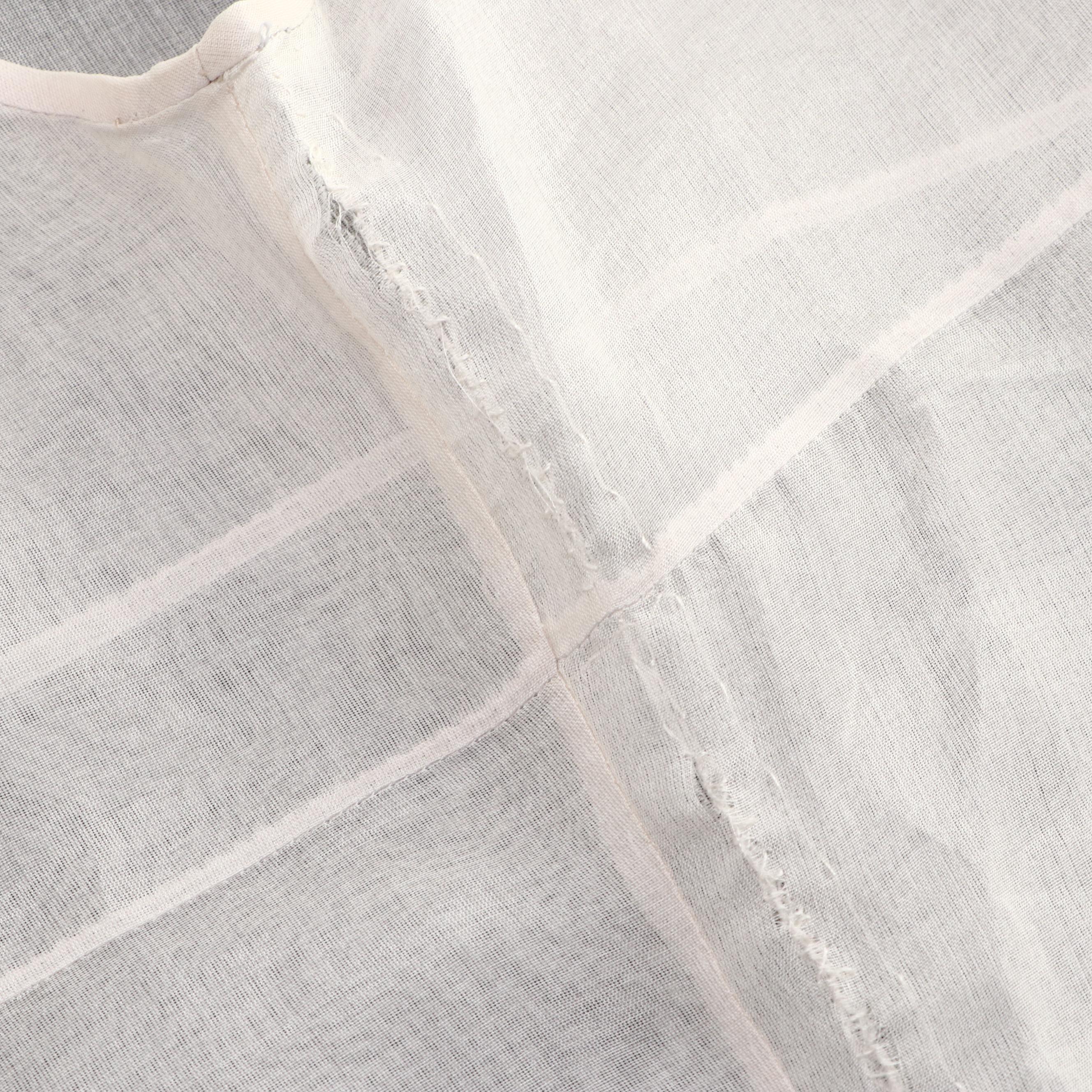 Prada Two-Piece Sheer Midi Sleeveless Slip Dress with V-Cut Neckline