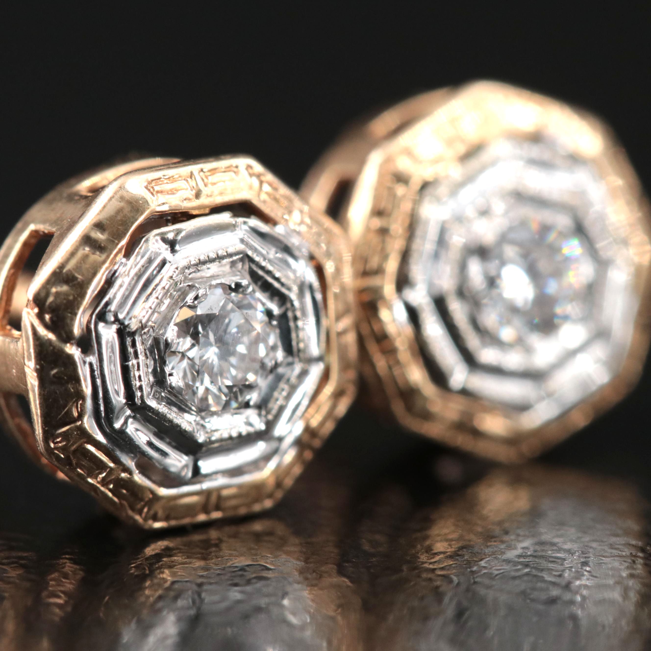 14K 0.20 CTW Diamond Stud Earrings