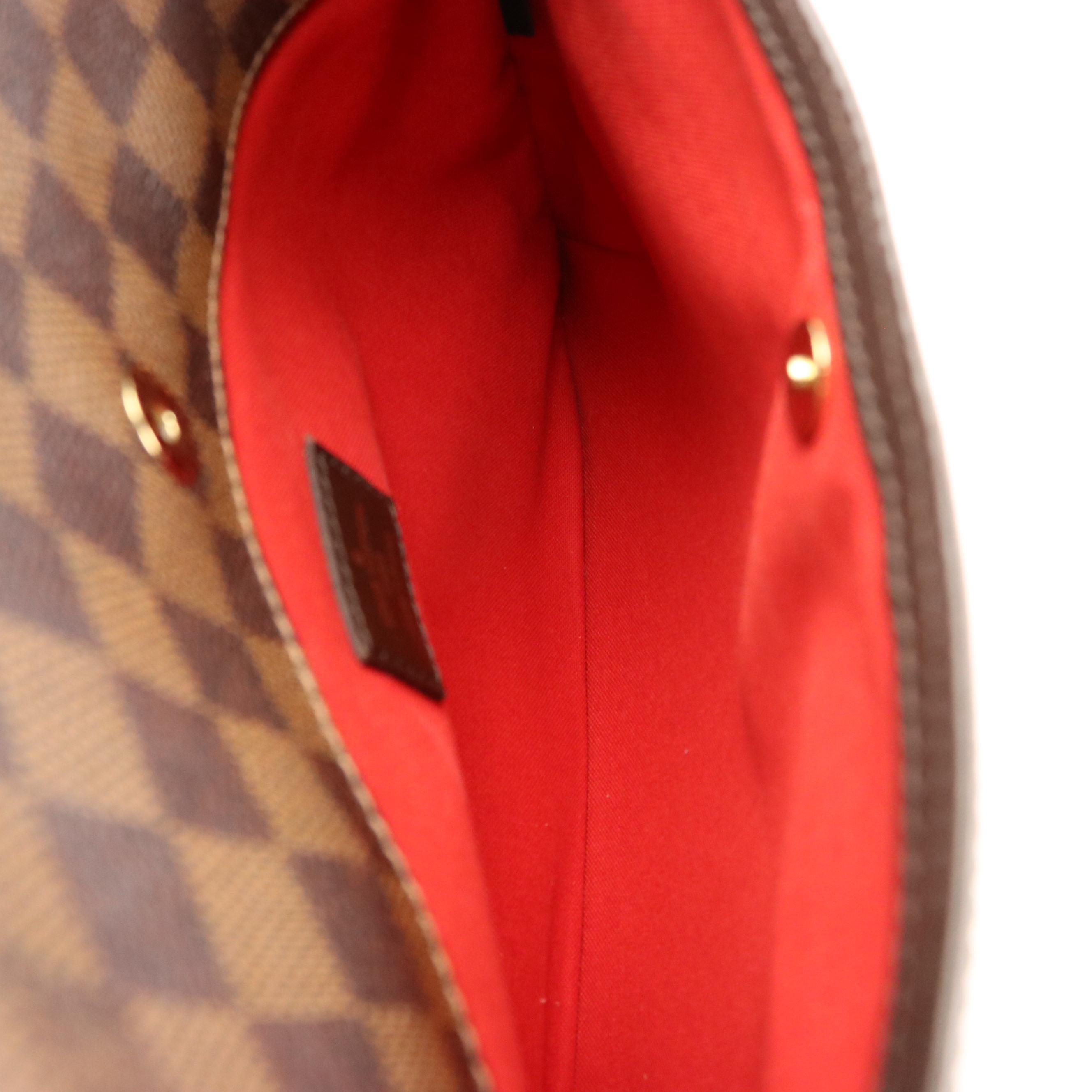 Louis Vuitton Bloomsbury PM Bag in Damier Ebene Coated Canvas