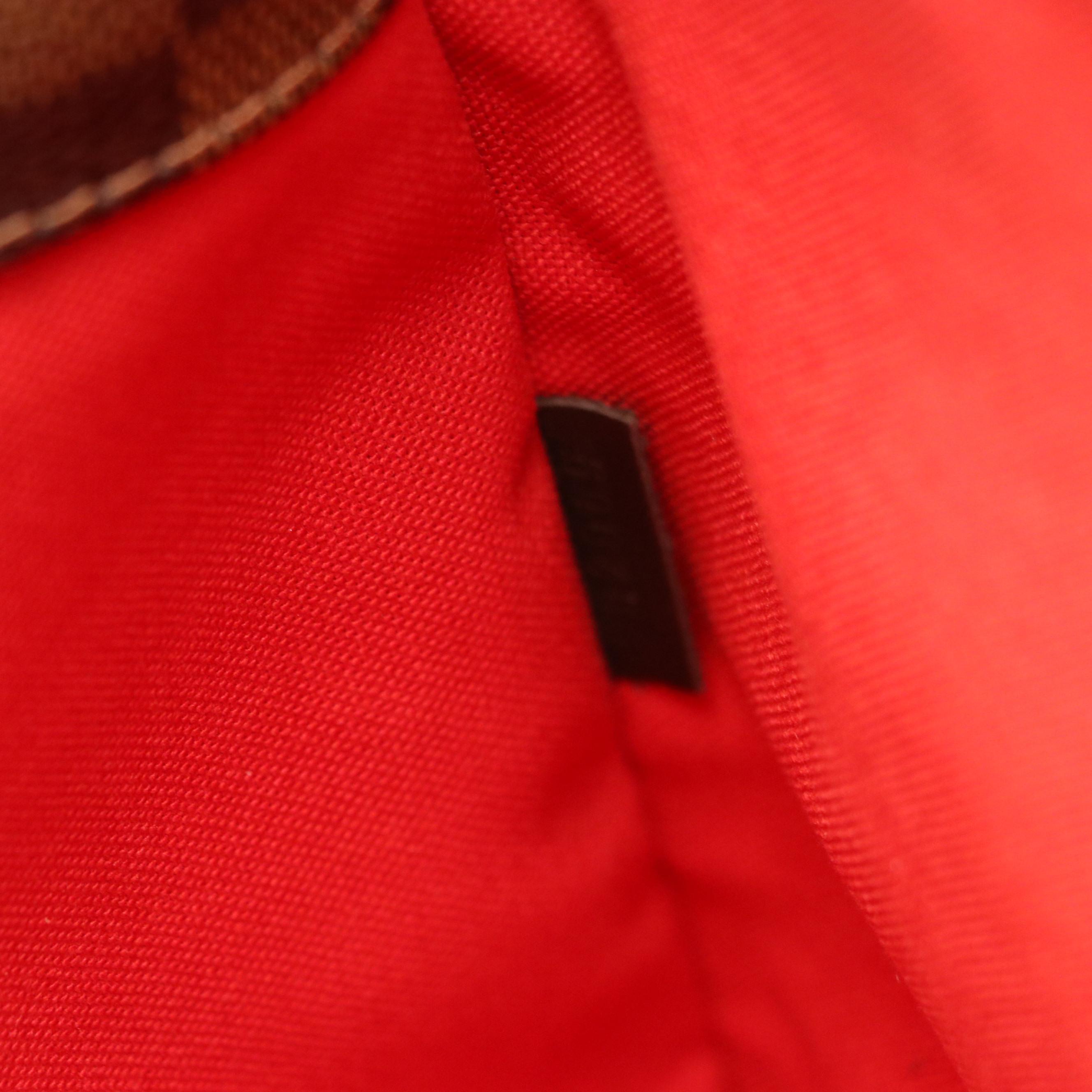 Louis Vuitton Bloomsbury PM Bag in Damier Ebene Coated Canvas