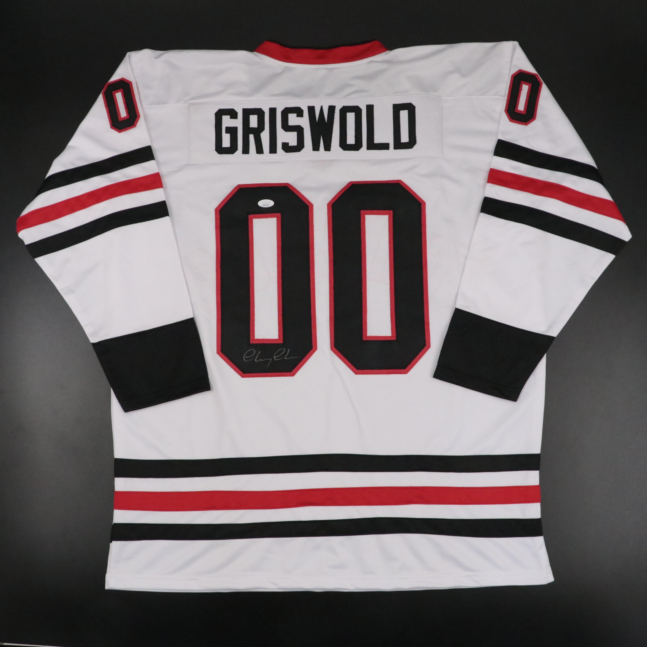 Chevy Chase Signed "Christmas Vacation" Clark Griswold Hockey Jersey