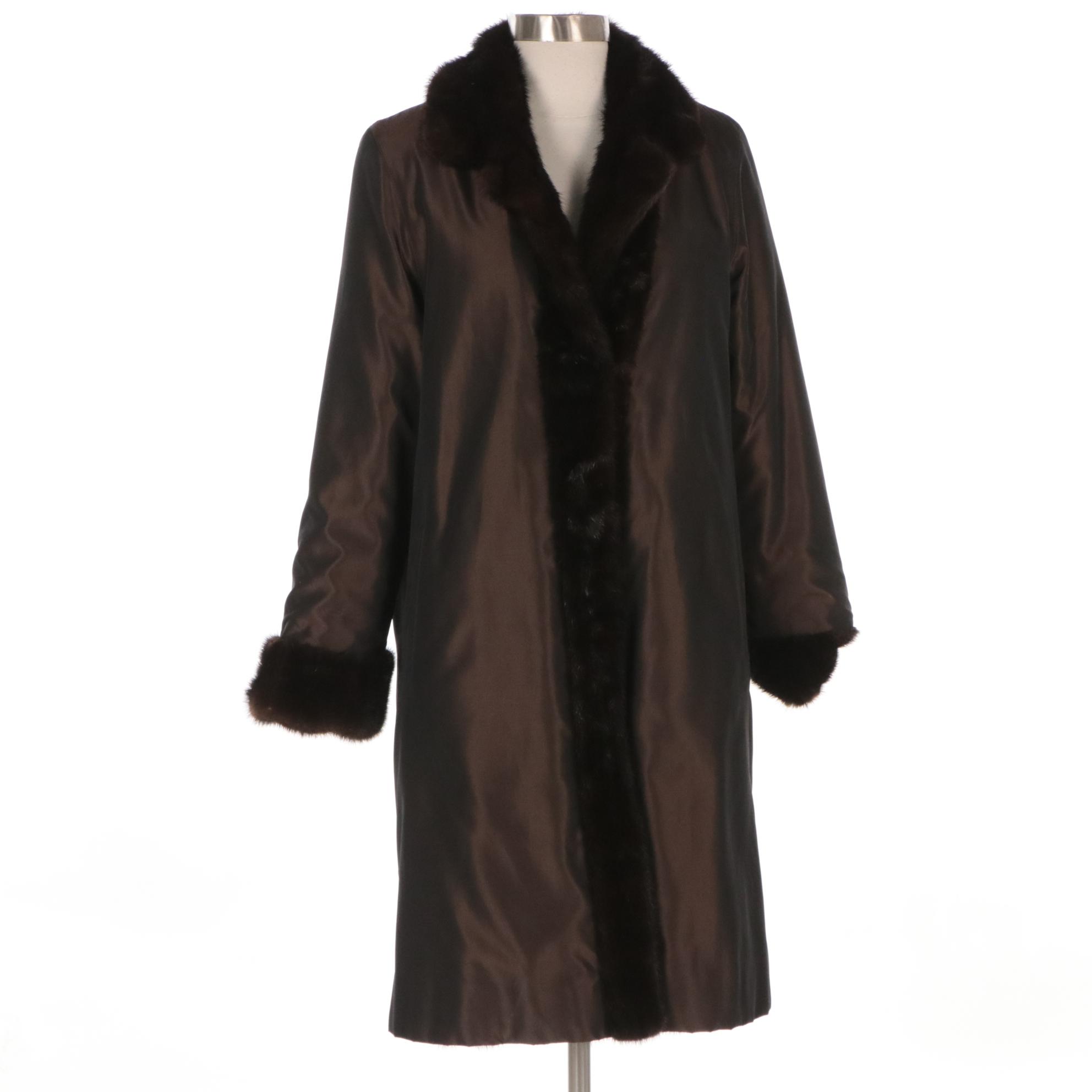 Reversible Mink Fur Coat/Raincoat