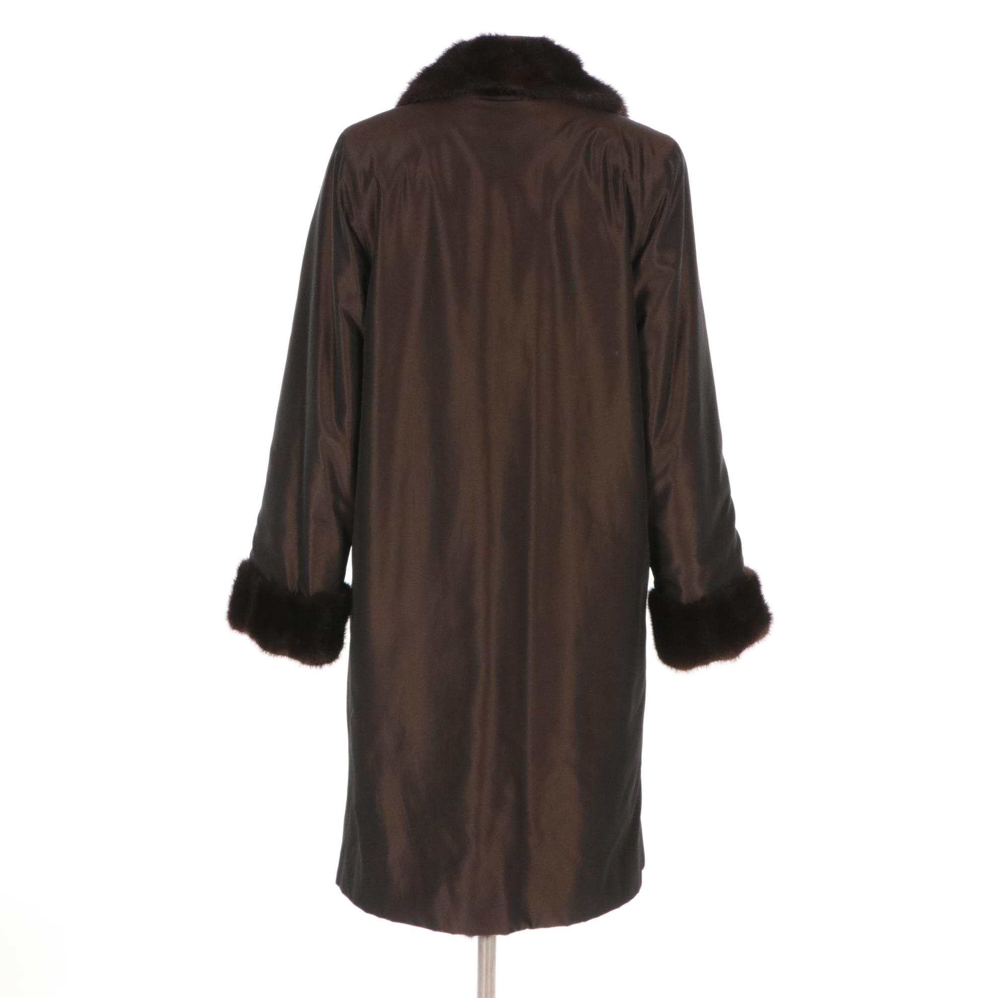 Reversible Mink Fur Coat/Raincoat