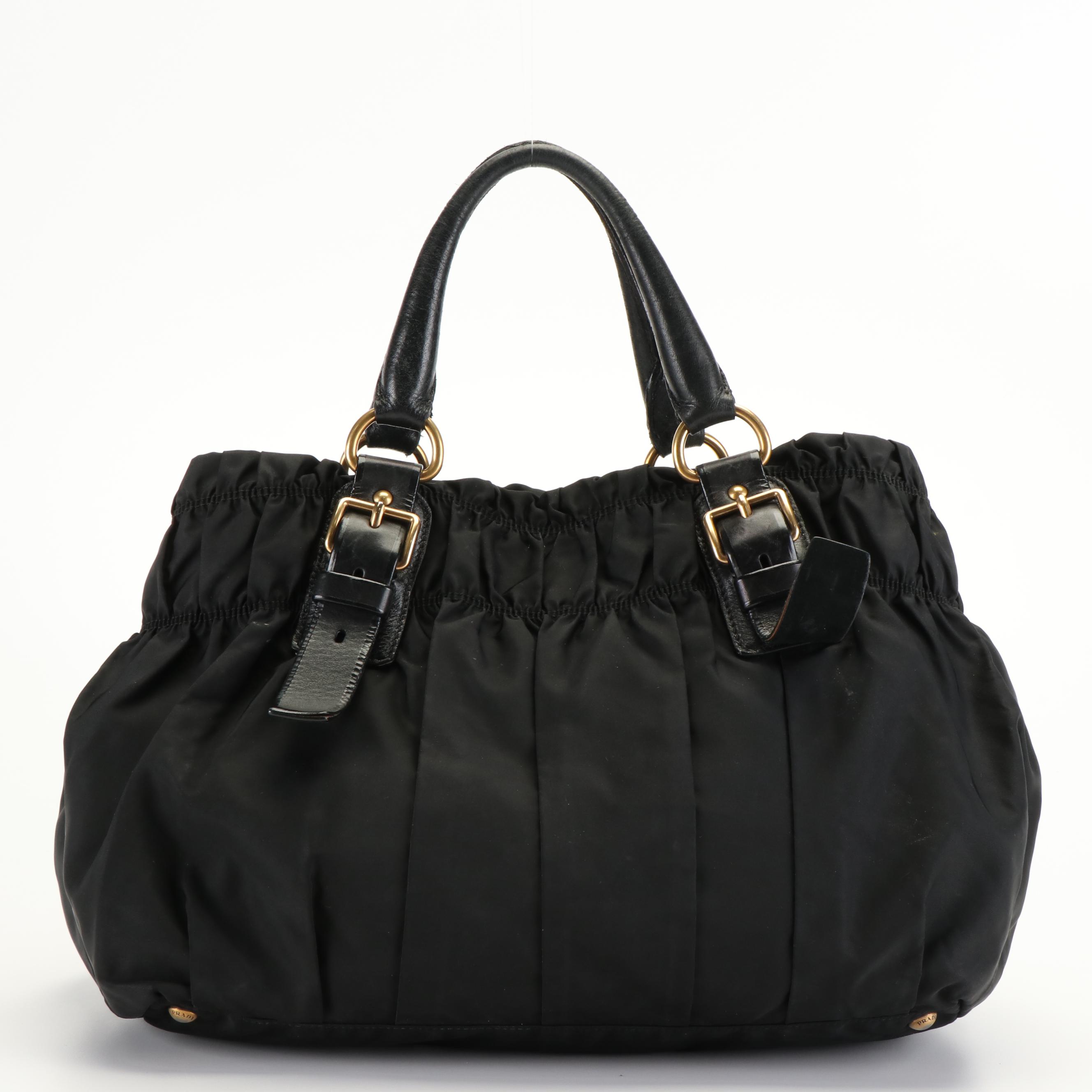 Prada Gaufre Tessuto Nylon Shopping Tote Bag