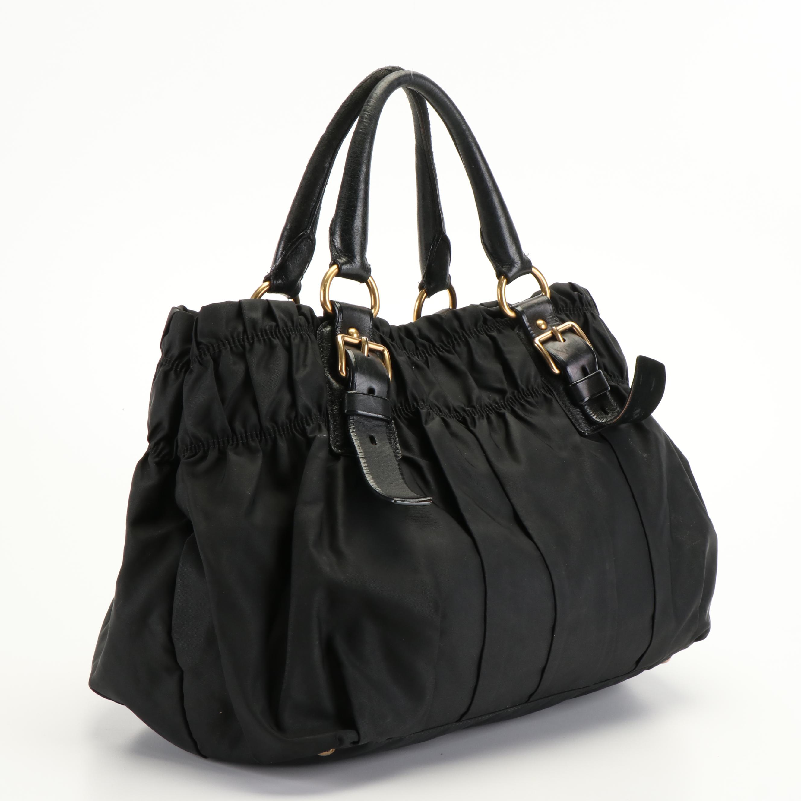 Prada Gaufre Tessuto Nylon Shopping Tote Bag